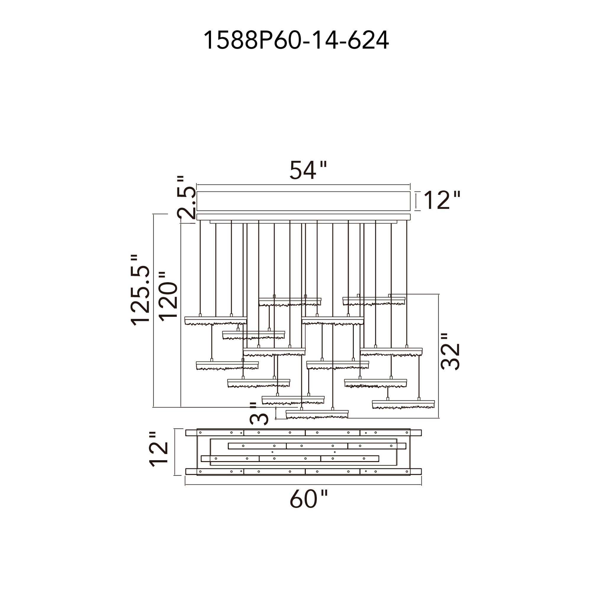 CWI Lighting 1588P60-14-624 b090015 - View #7