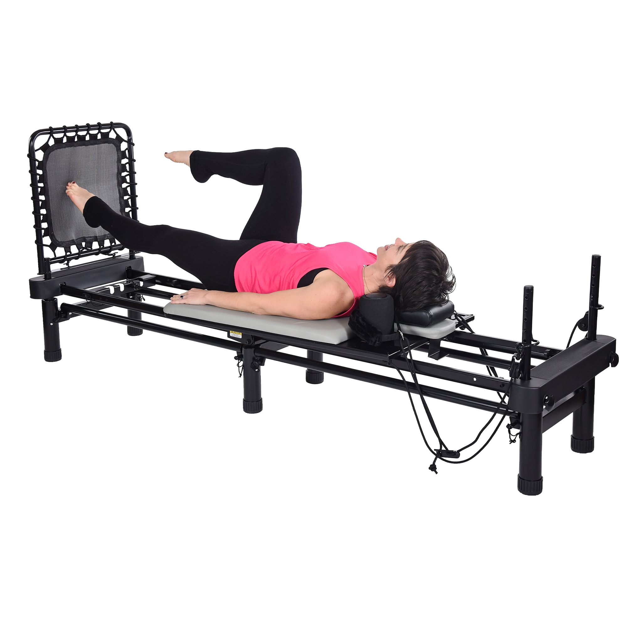 Stamina Products AeroPilates Premier Studio 700 Foldable Reformer with  Cardio Rebounder, Gray - Pilates Reformer for Strength and Flexibility in  the Pilates & Yoga Accessories department at