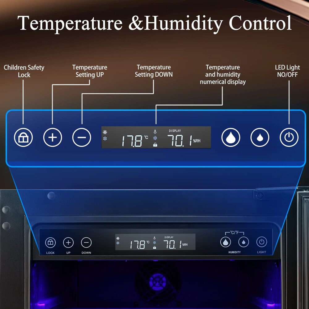 COWSAR LSX5196H-BLACK humidors - View #3
