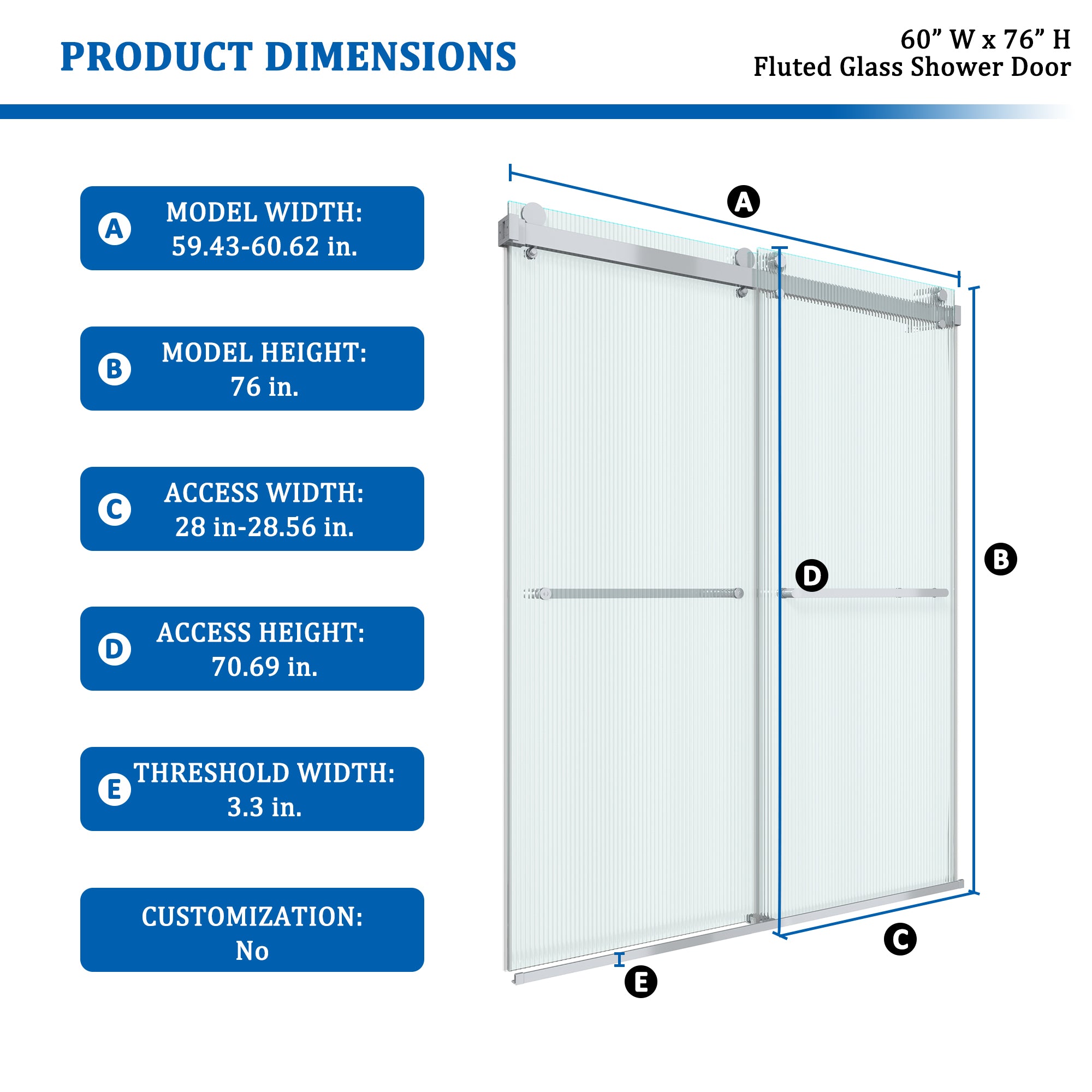 Boyel Living BL13DE016076CH Shower-Doors - View #2