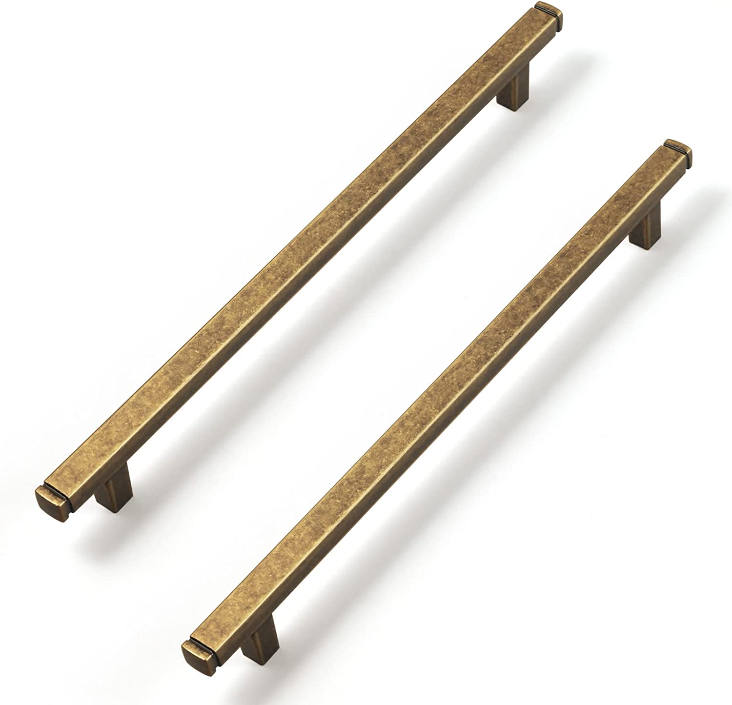 Miaokesen 1814GT-192 7-9/16-in , 192mm Center to Center Antique Brass Rectangular Handle 6 -Pack