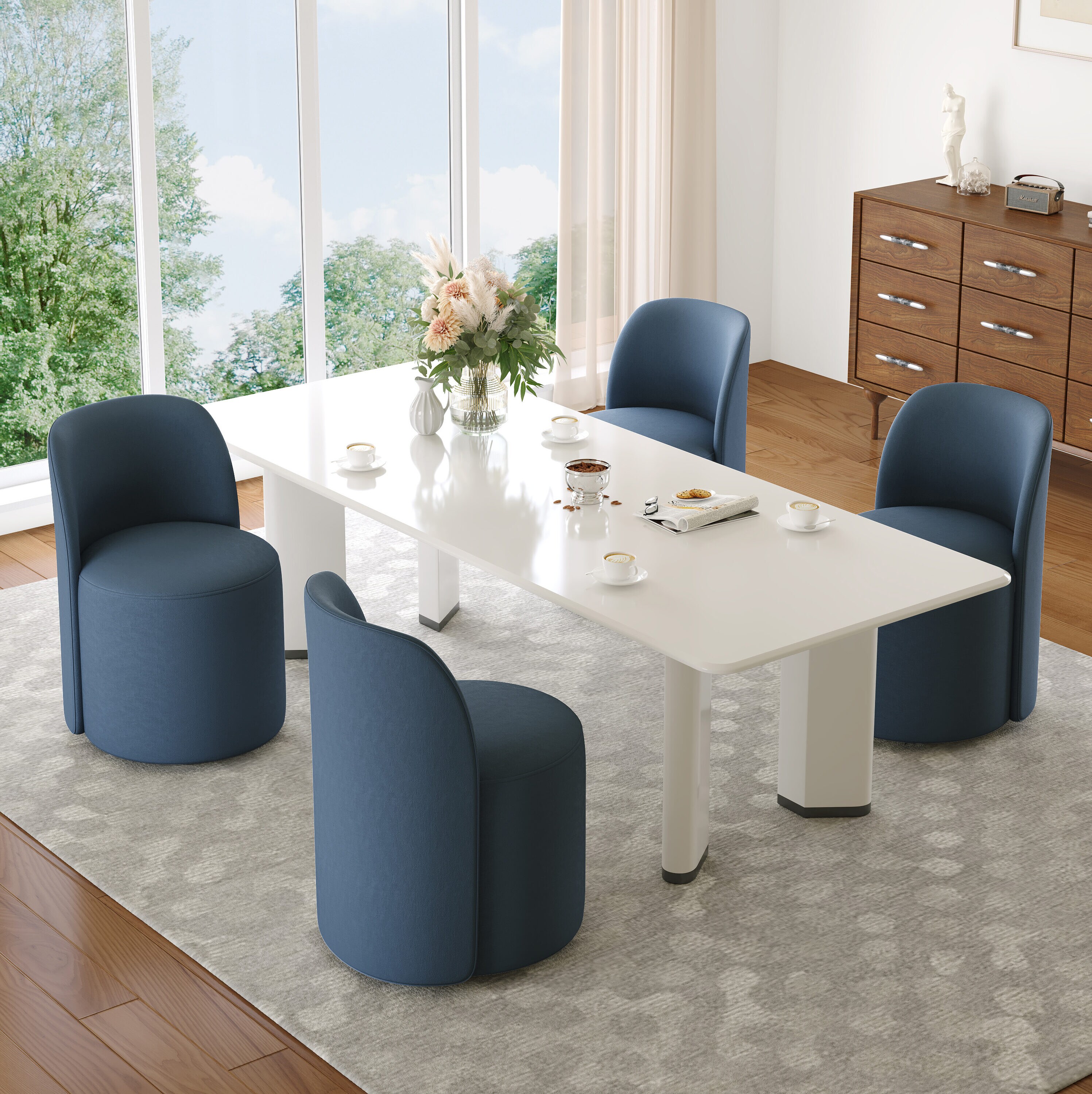 Dreamsidea LS-CH0063-NAV-4 Dining-Chairs - View #2