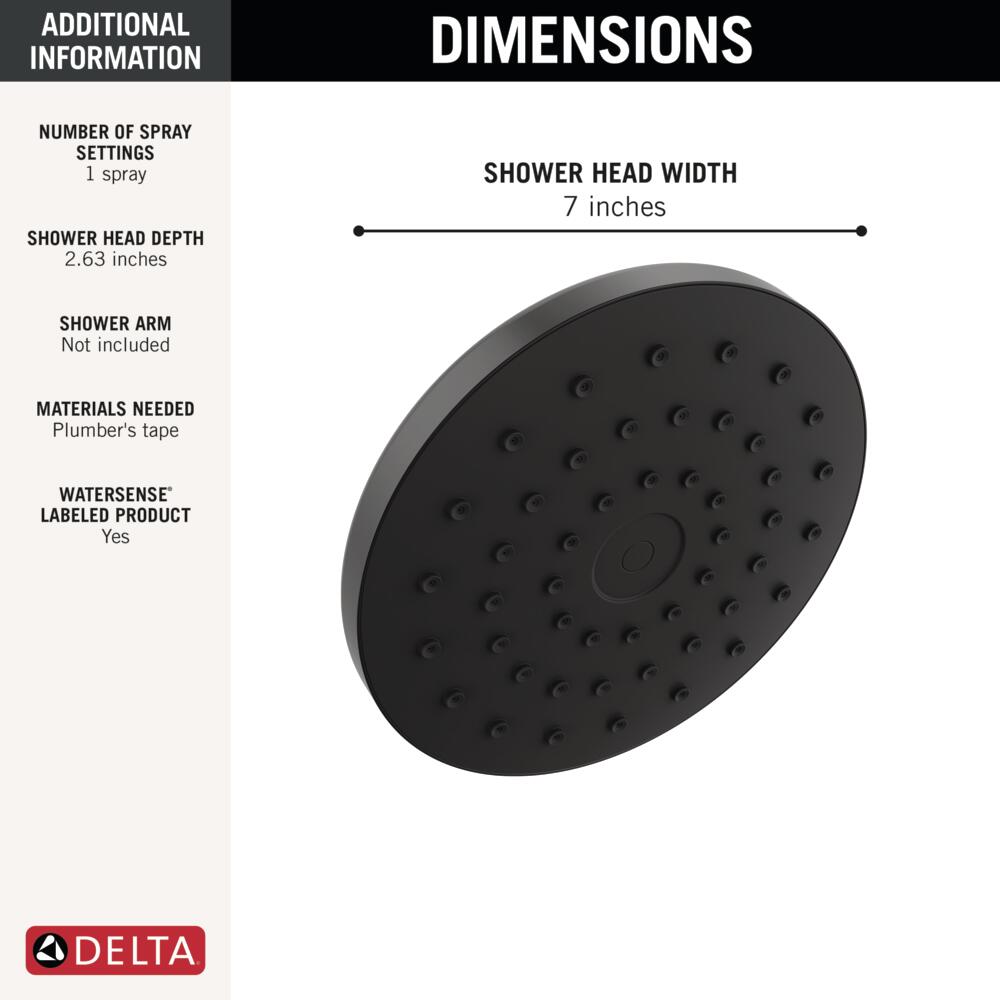 Delta 75103BL Fixed-Showerhead - View #4