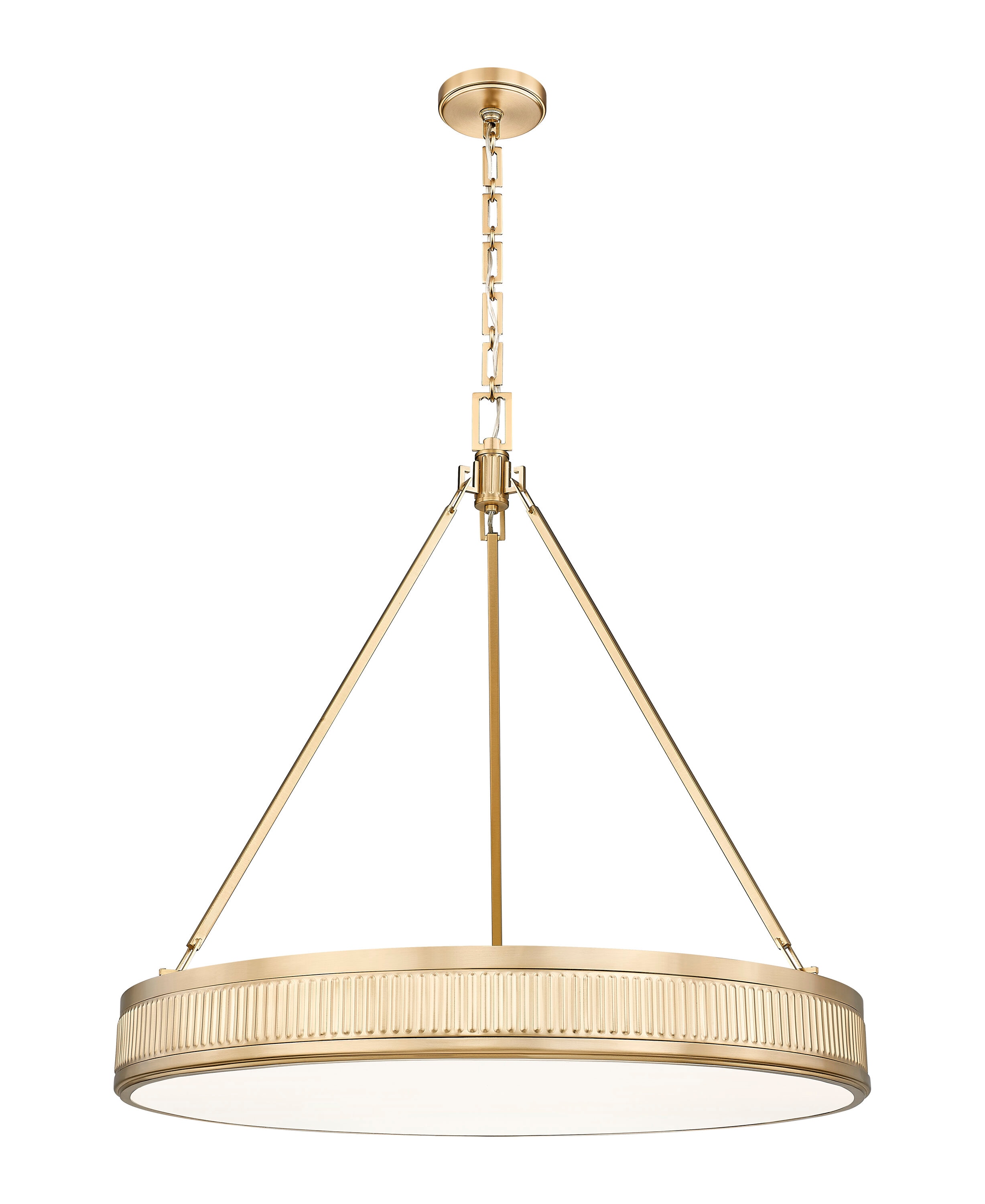 Z-Lite Quinn Modern Gold 32.25 in 3 Light Pendant