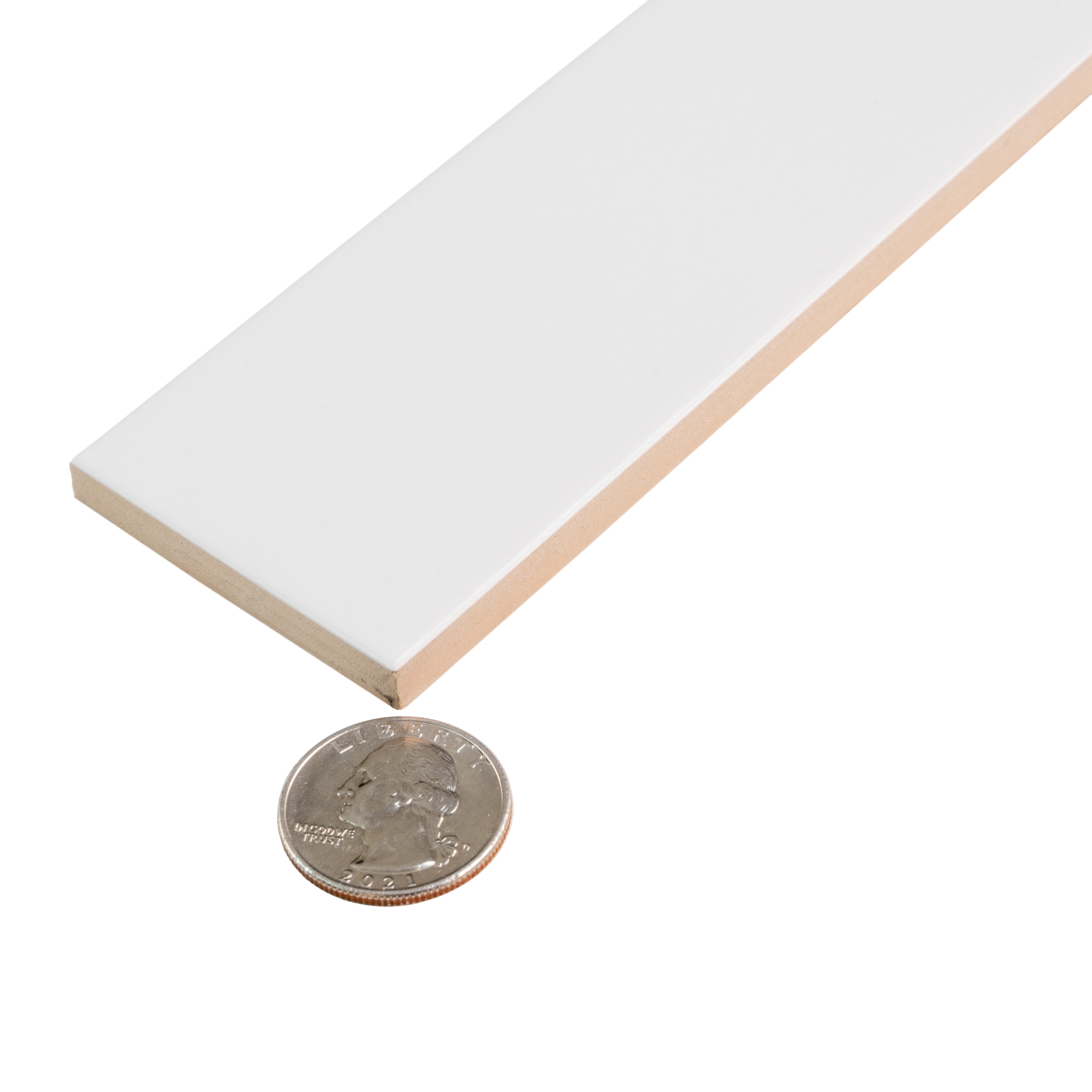 Arte 1.97 in. x 7.87 in. Matte White Ceramic Subway Wall and Floor Tile (5.4 sq. ft./case) (50-pack)