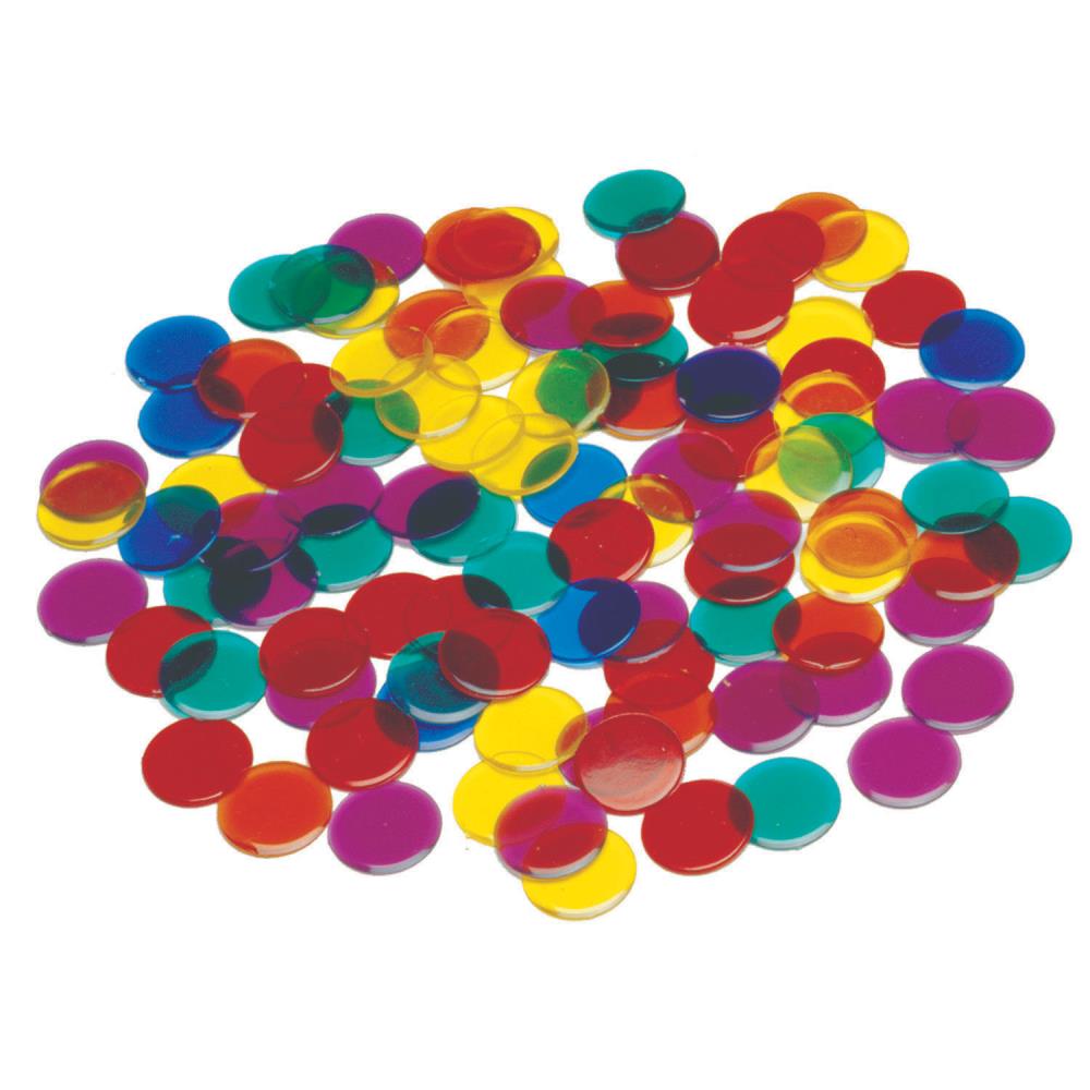 Learning Advantage CTU7221 Transparent Counters, 0.75 -in, Set of 1,000