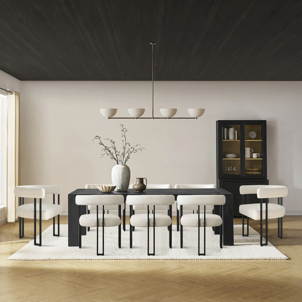 Maison Boucle MIA-BOUCLE-BEIGE8 Dining-Chairs - View #2