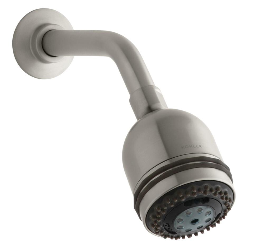 KOHLER MasterShower Vibrant Brushed Nickel Round Fixed Showerhead