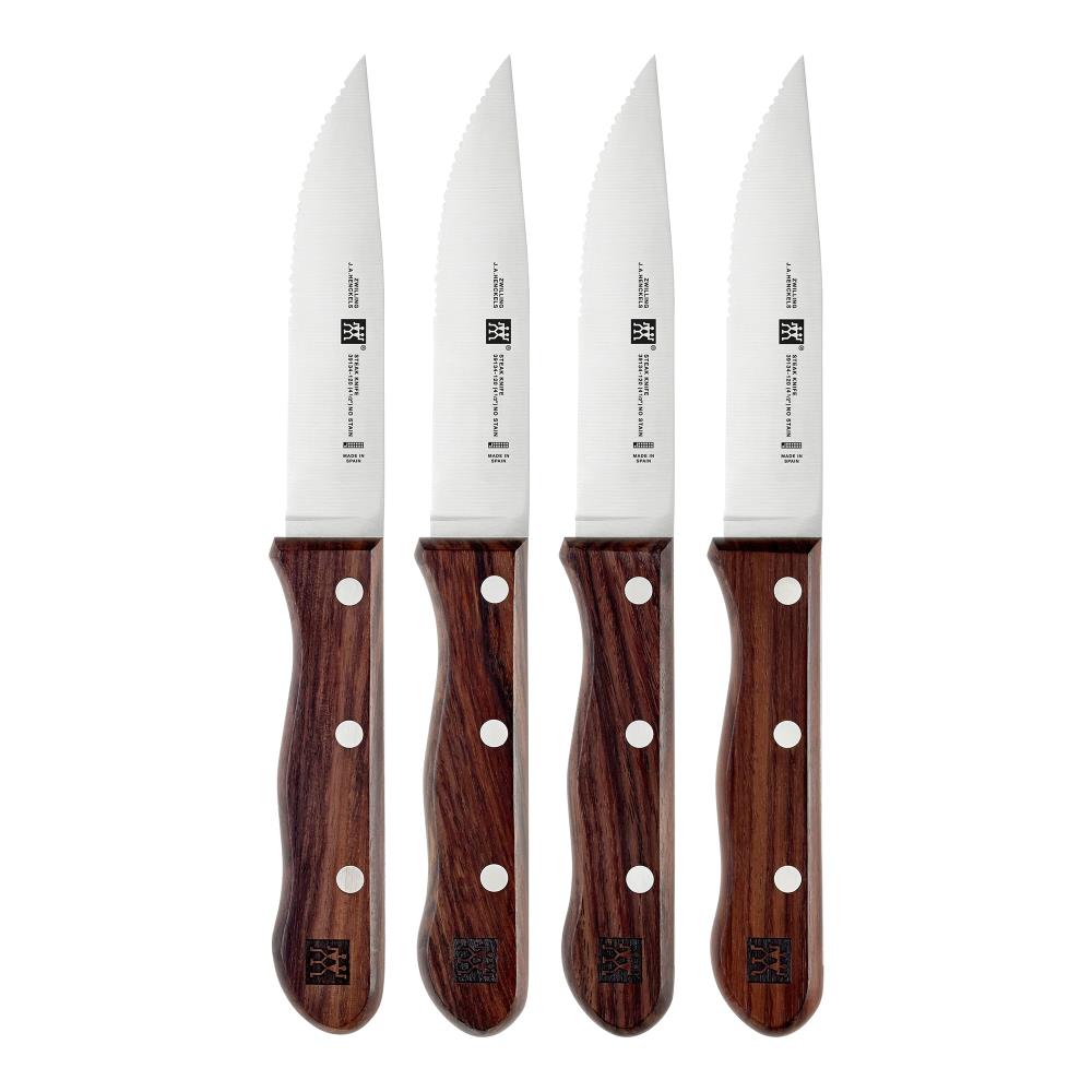 3 Pc Steak Knife Set Serrated Stainless Steel Knives Steakhouse