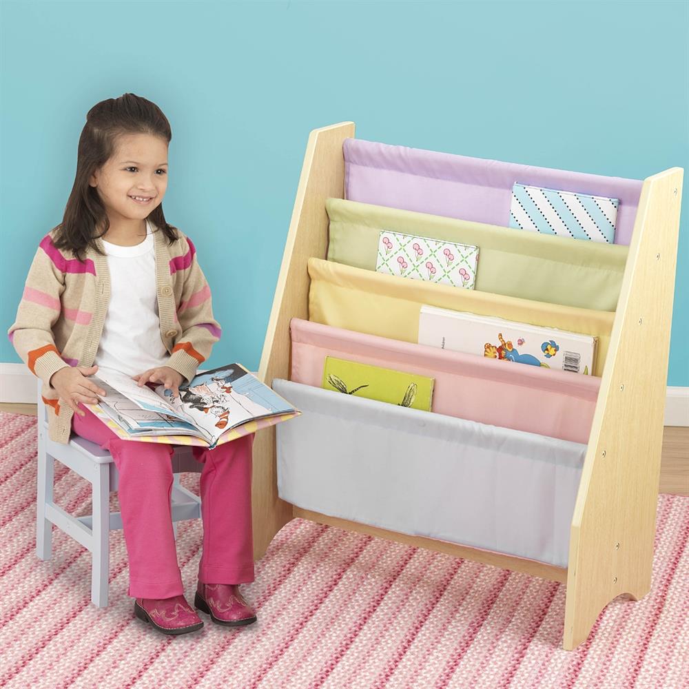 KidKraft Pastel 4-Shelf Bookcase (24-in W x 28-in H x 12-in D) in the ...