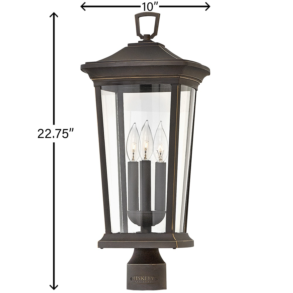 Freeport Coastal Elements LED 21 inch Oil Rubbed Bronze Outdoor Post Mount  Lantern, Low Voltage