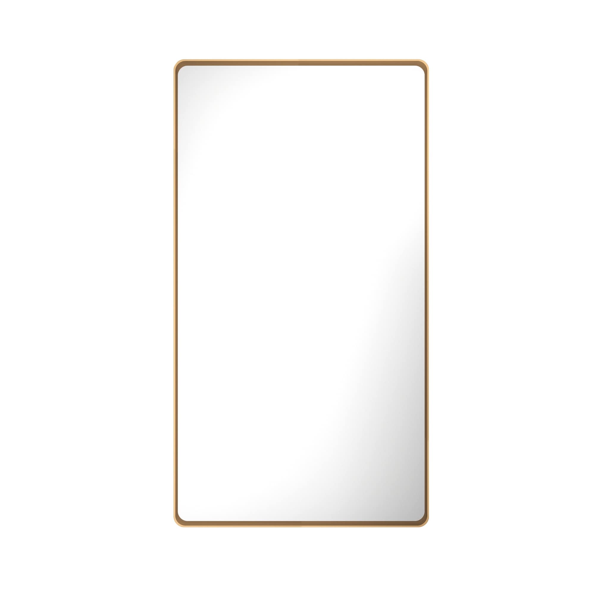 Boyel Living 30 in W x 55 in L Bronze Rectangular Aluminum Framed Wall Bathroom Vanity Mirror