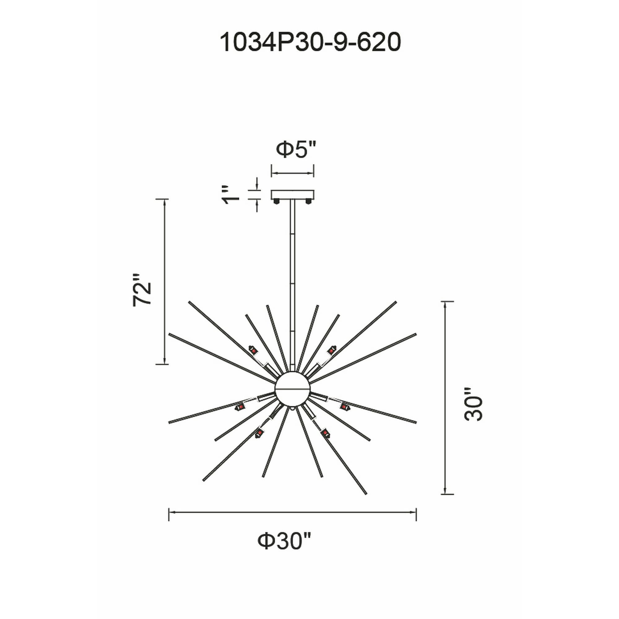 CWI Lighting 1034P30-9-620 b090015 - View #9