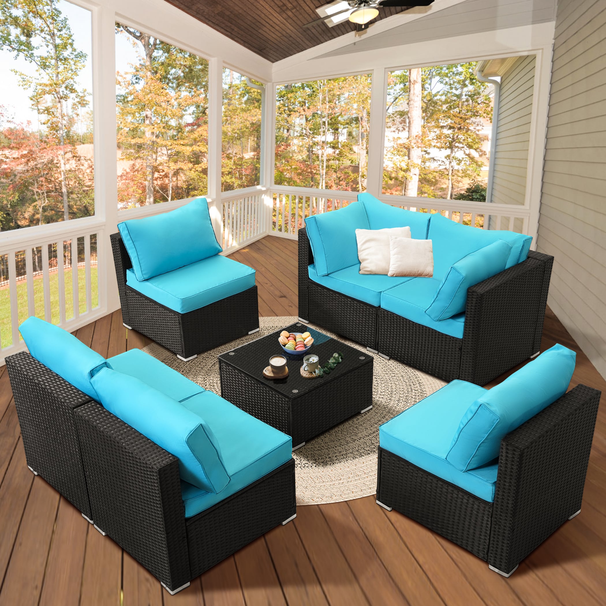 FOREST HOME FTAH007-RD Patio-Conversation-Sets - View #5