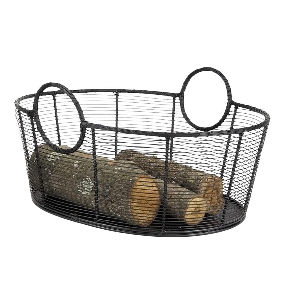 Large Wire Firewood Storage Baskets