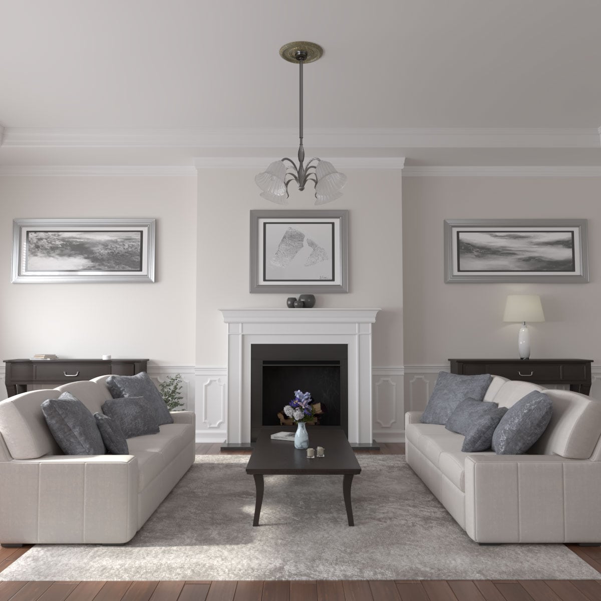 Ekena Millwork CM17FEWHC Ceiling-Medallions - View #4