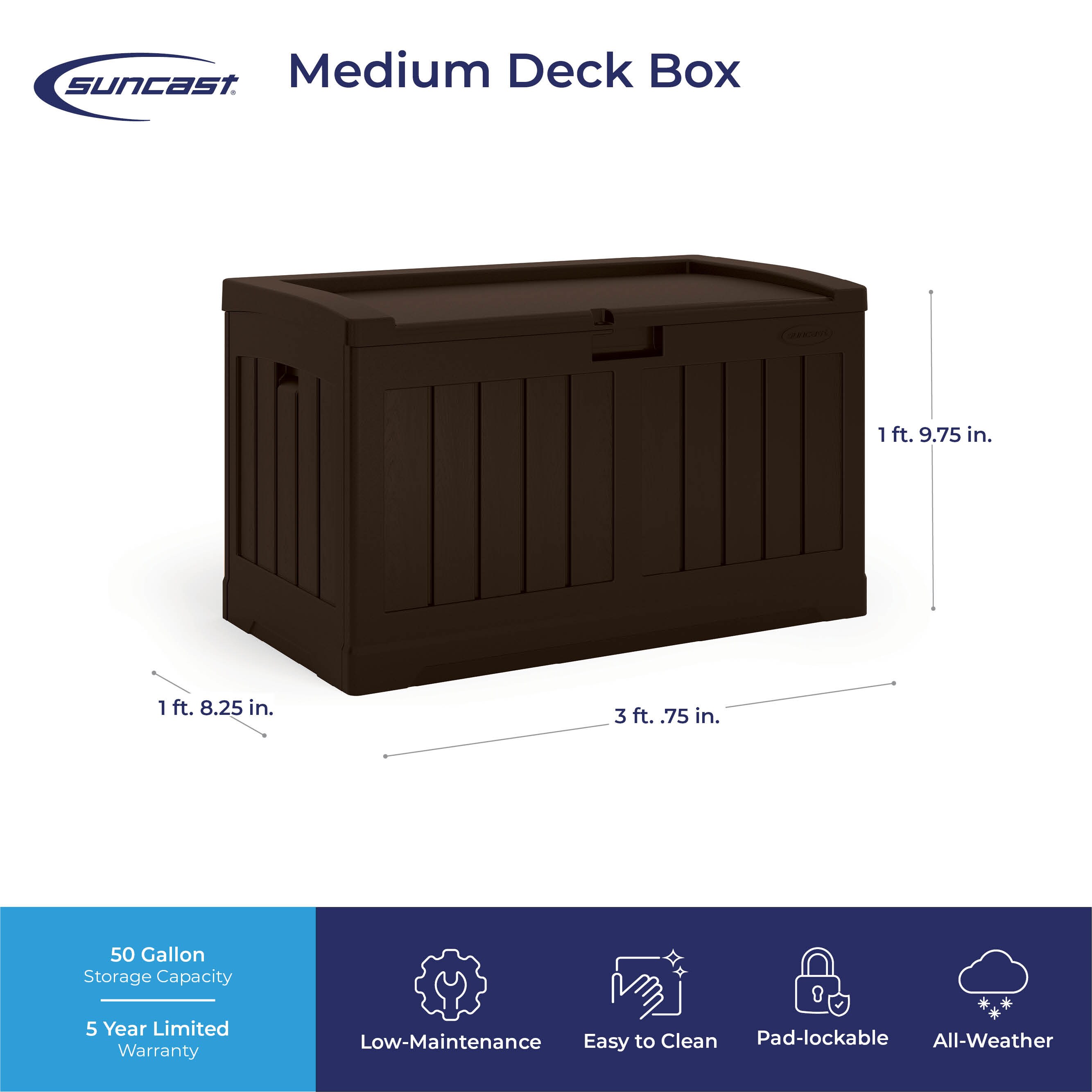 Suncast DB5525J Deck-Boxes - View #4