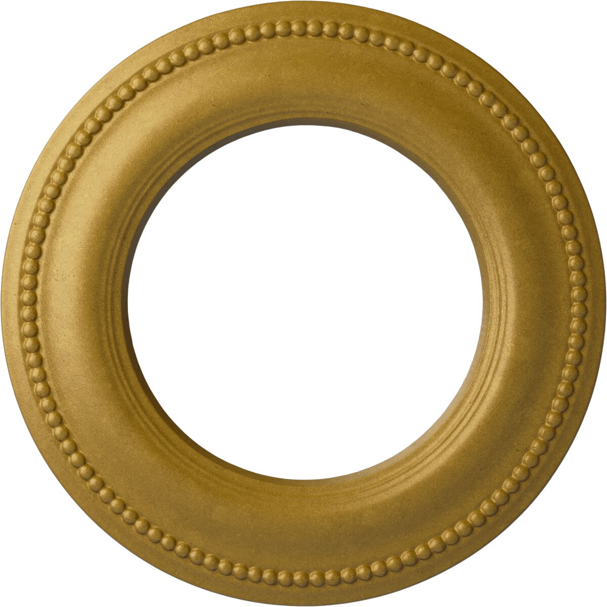 Ekena Millwork CM13BRPGS Bradford Classic 13-in W x 13-in L Painted Pharaohs Gold Polyurethane Whole Ceiling Medallion