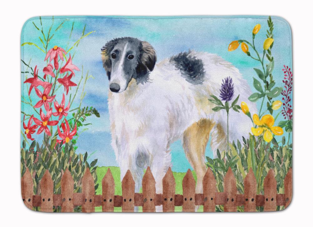 Caroline's Treasures CK1234RUG Springtime Dog 27-in x 19-in Multiple Colors/Finishes Microfiber Memory Foam Bath Mat