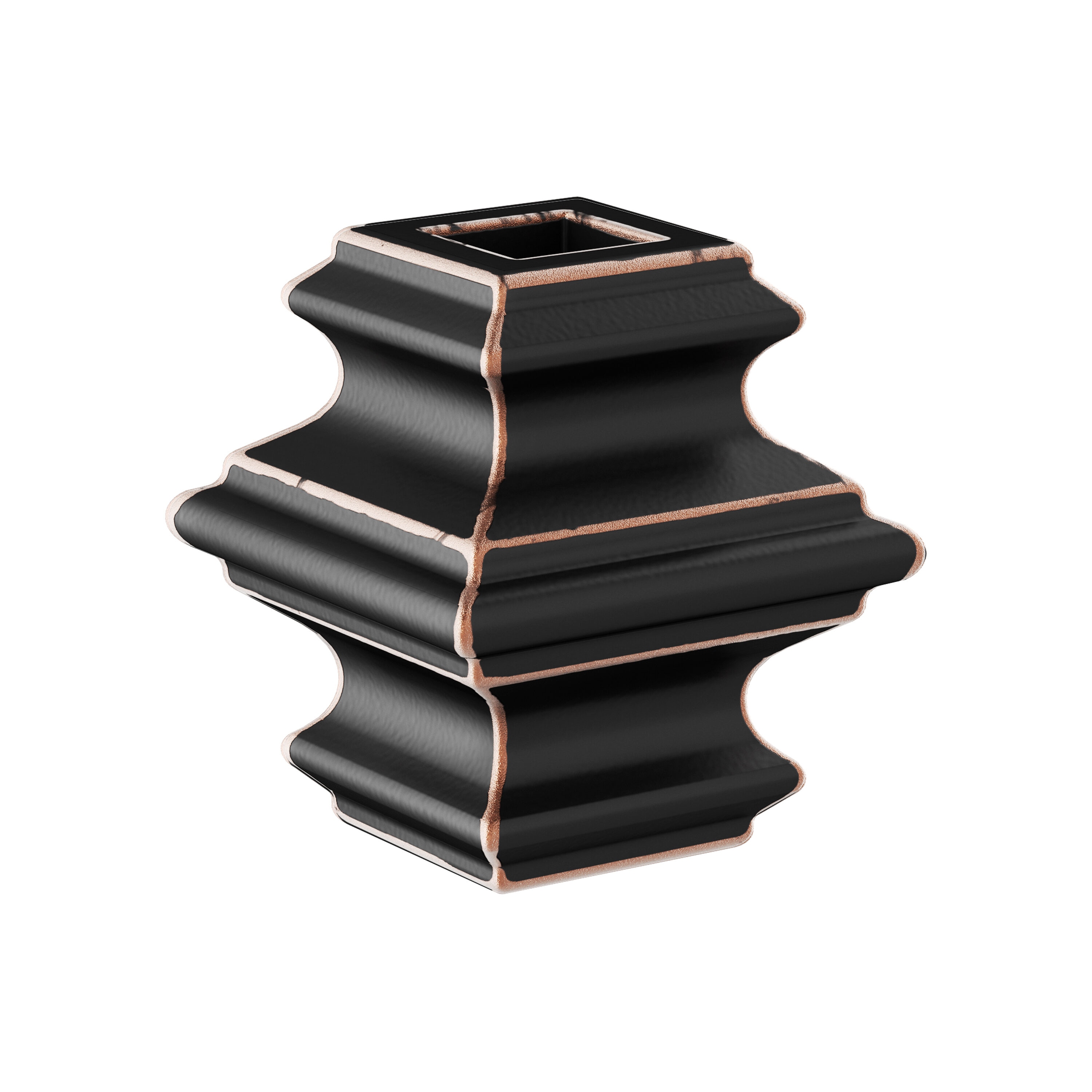 Crown Heritage 4983832RC 1.7813-in x 1.625-in Rubbed Copper Steel Stair Baluster Knuckle
