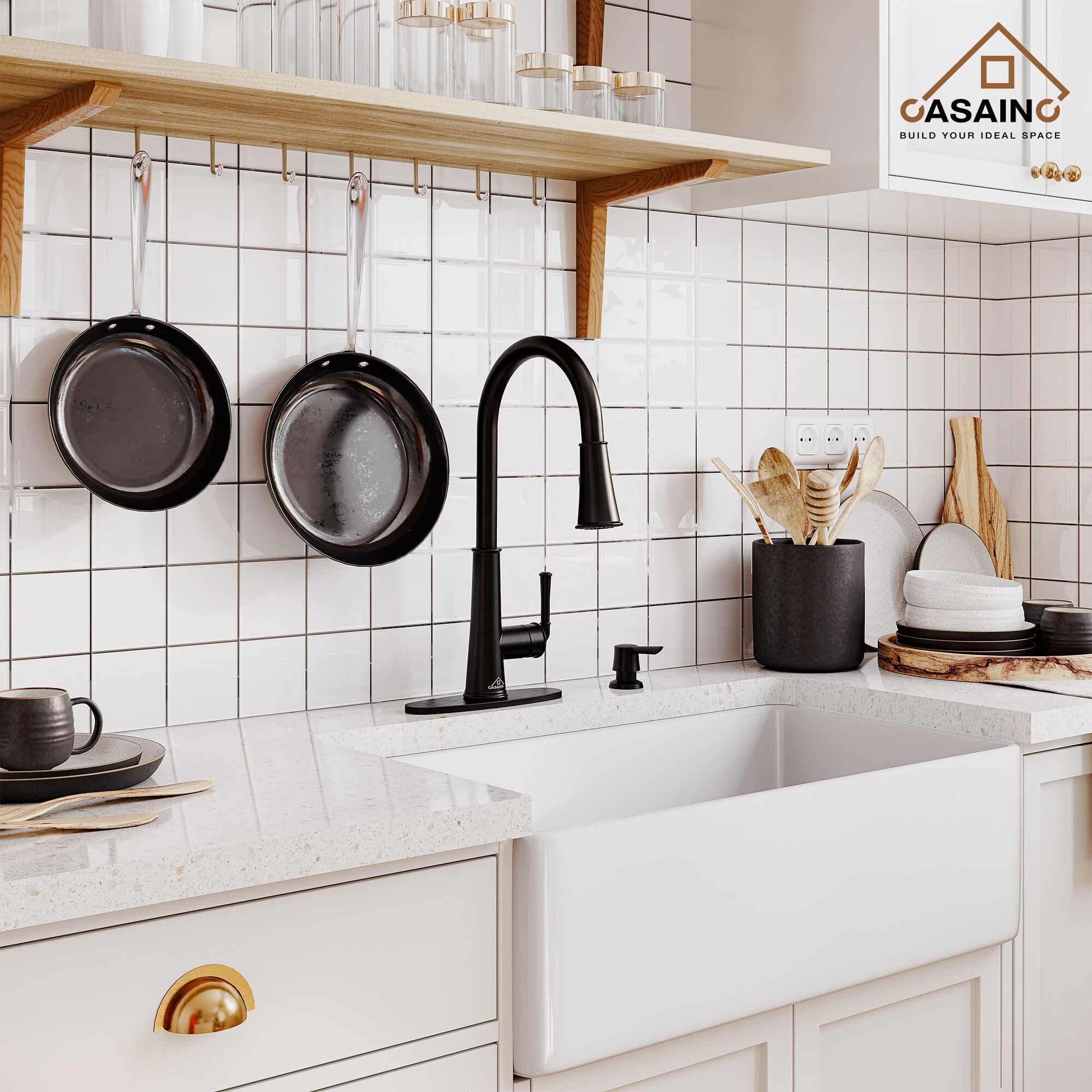 CASAINC CA-W3085-MB Kitchen-Faucets - View #8