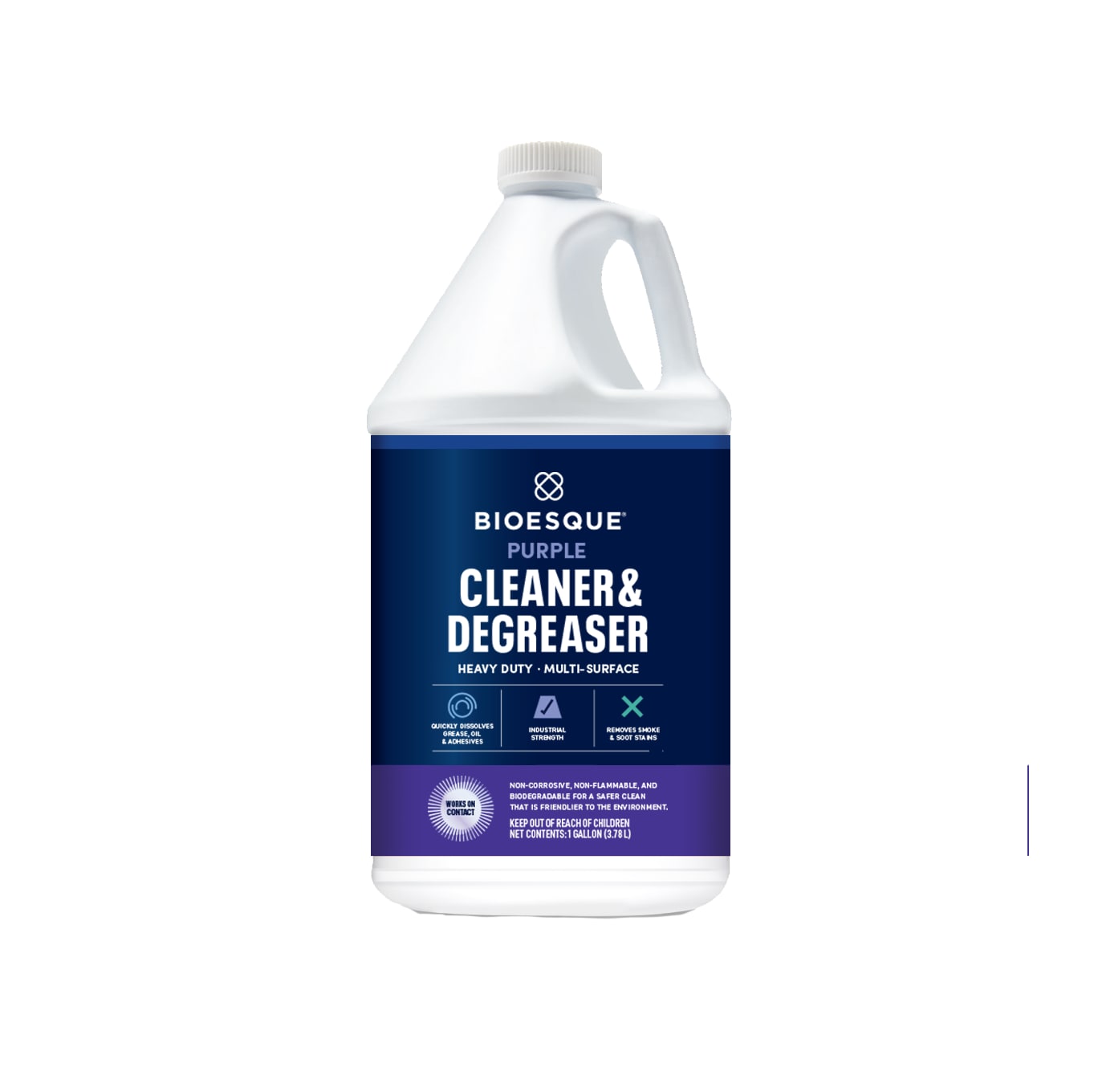 Bioesque Solutions BPCD-4/1GAL Purple Cleaner 1 Gallons Degreaser