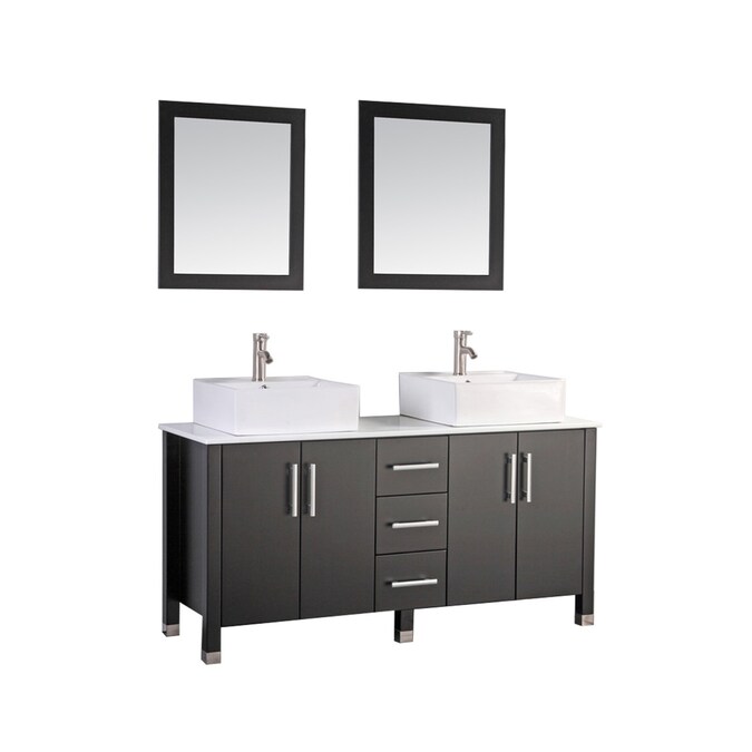 Espresso Double Sink Bathroom Vanity, 71 Bathroom Vanity Top Double Sink