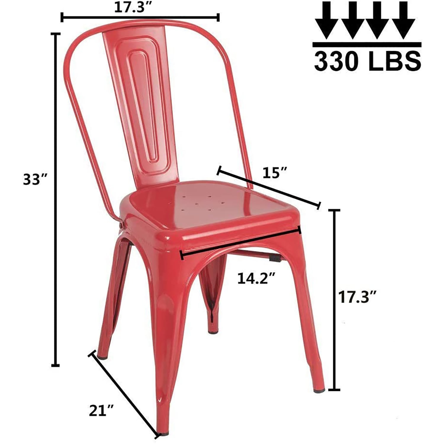 CASAINC YY0001A-RE Dining-Chairs - View #4