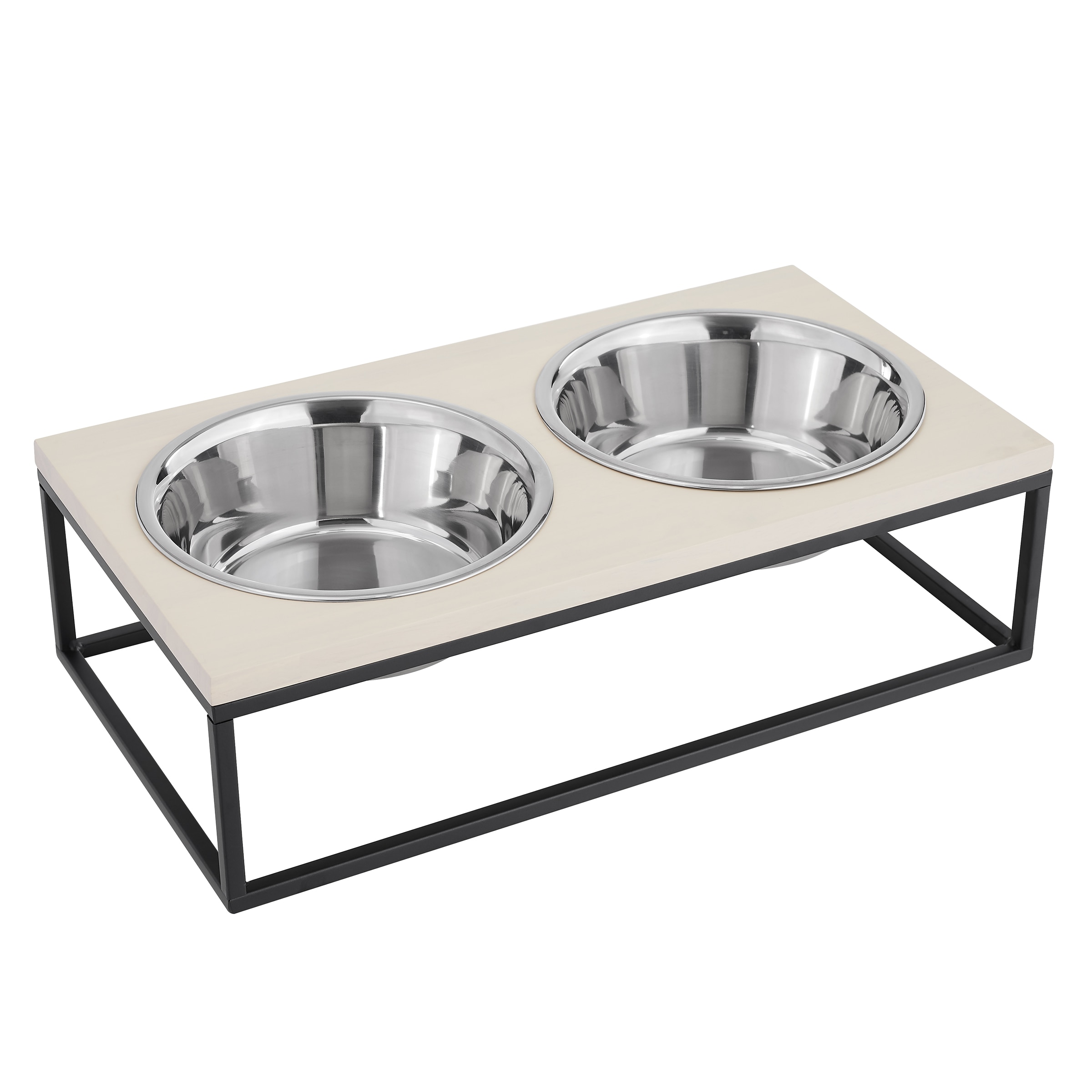 Raised Pet Bowls with Storage Function 2 Stainless Steel Dog Bowls Elevated  Base, 1 Unit - Harris Teeter