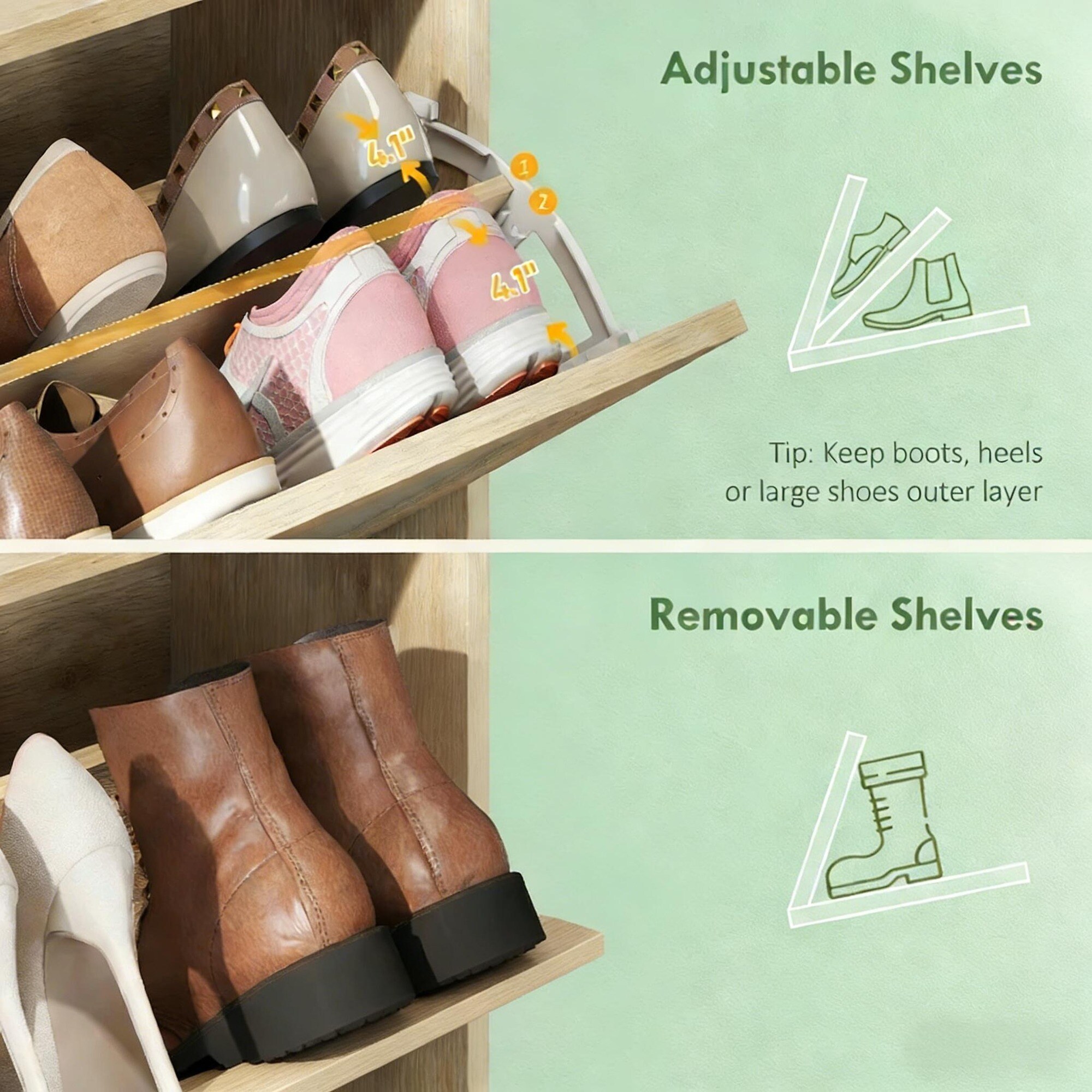 HyperDrop Cart ZW-T3971P481653 Shoe-Racks - View #3