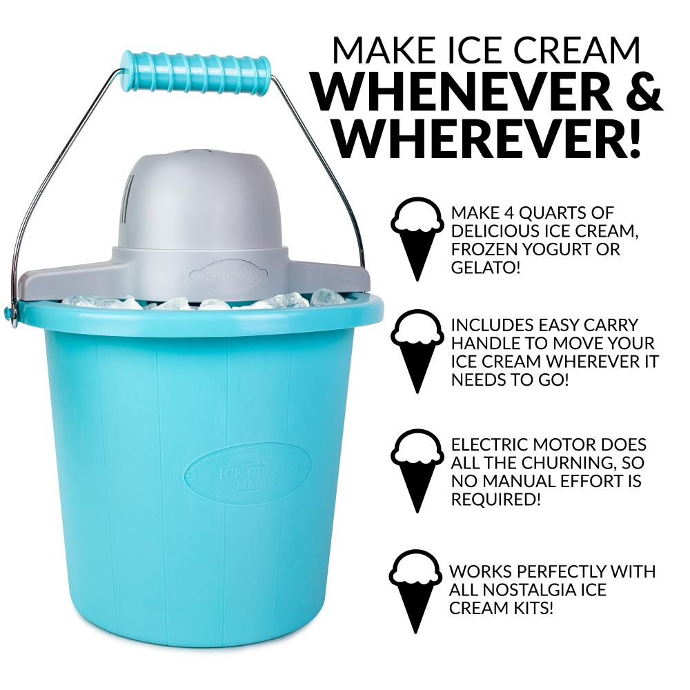Ibell 400ml ice cream maker 7w paddle that rotates in both