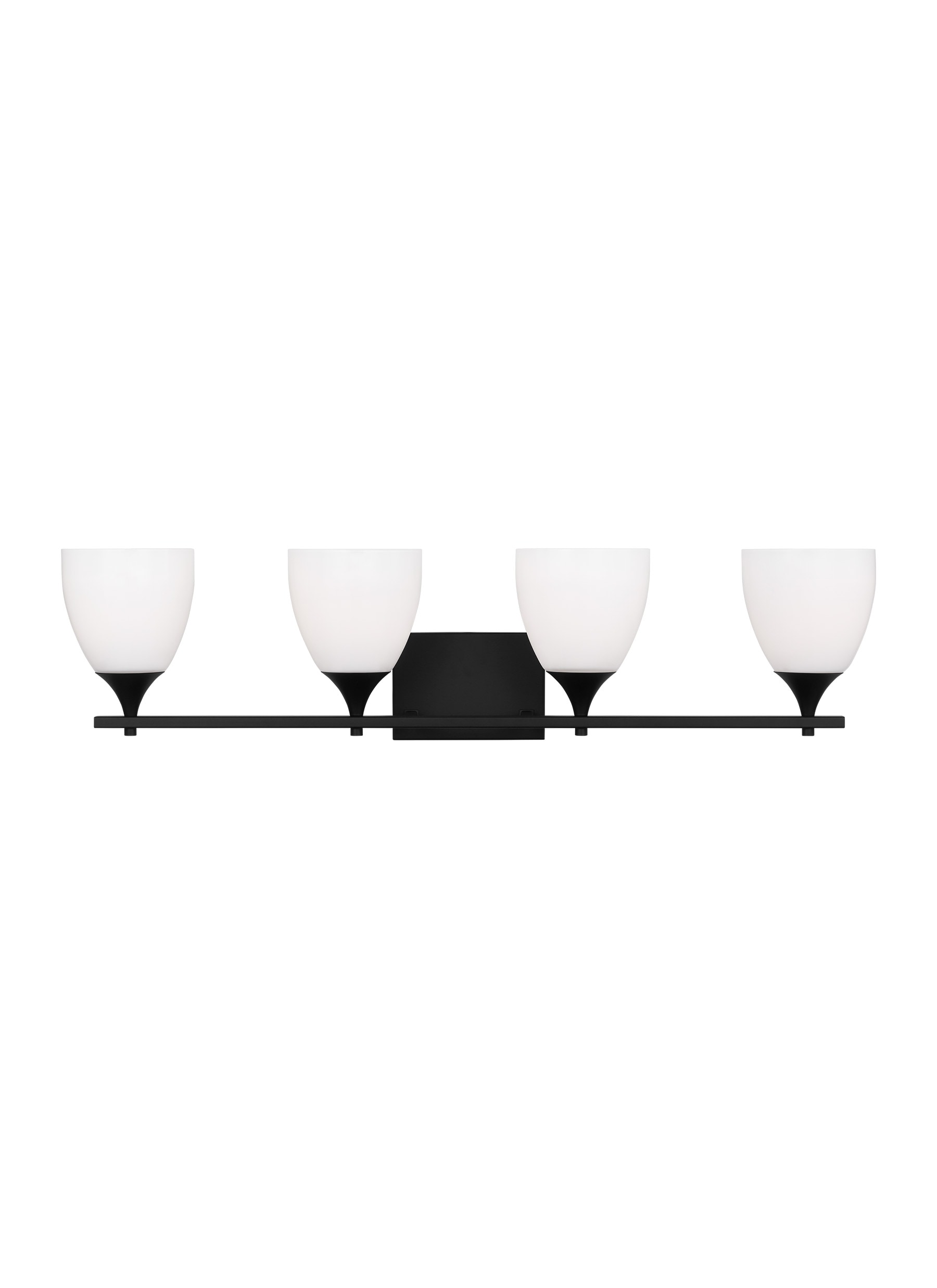 Scott Living DJV1024MBK Toffino 36-in 4 -Light Black Modern/contemporary Vanity light