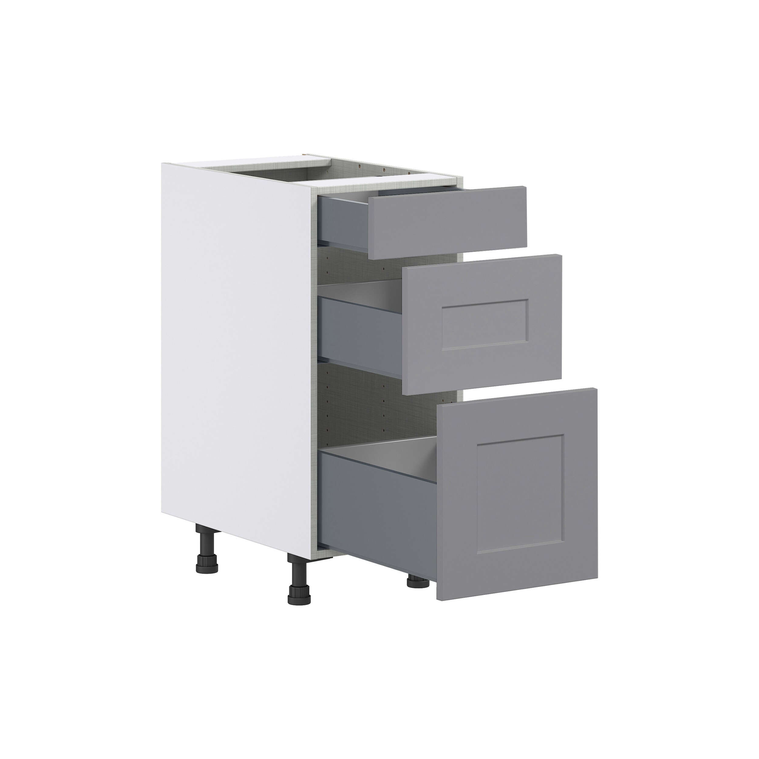 Hugo&Borg Beaumont 15-in W x 34.5-in H x 24-in D Slate Gray 3-Drawer ...