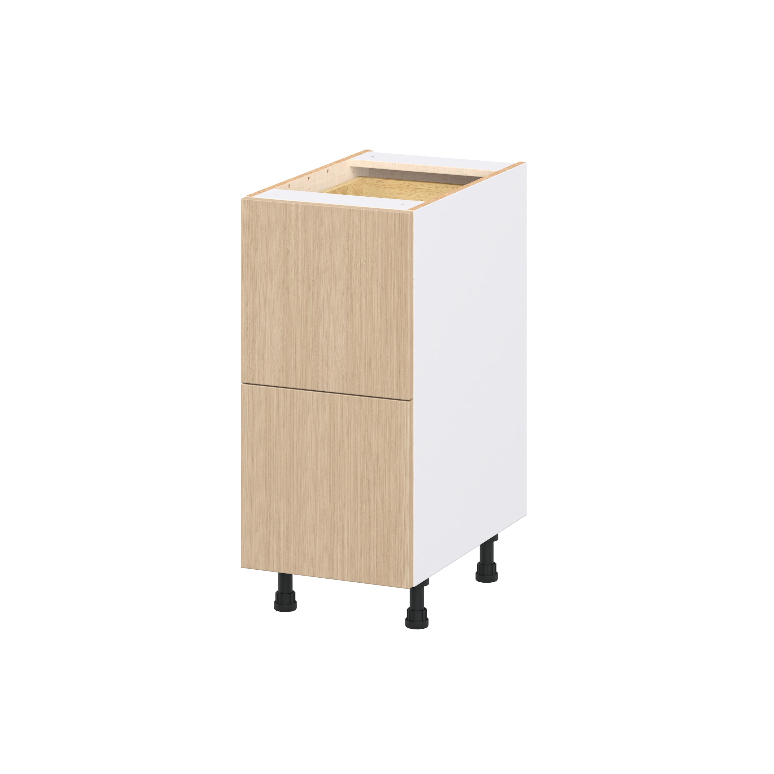 Hugo&Borg DSB2D15I1WD-WI Winston 15-in W x 34.5-in H x 24.5-in D Mojavi Oak 2 -Drawers Drawer Base Fully assembled Cabinet Flat Panel