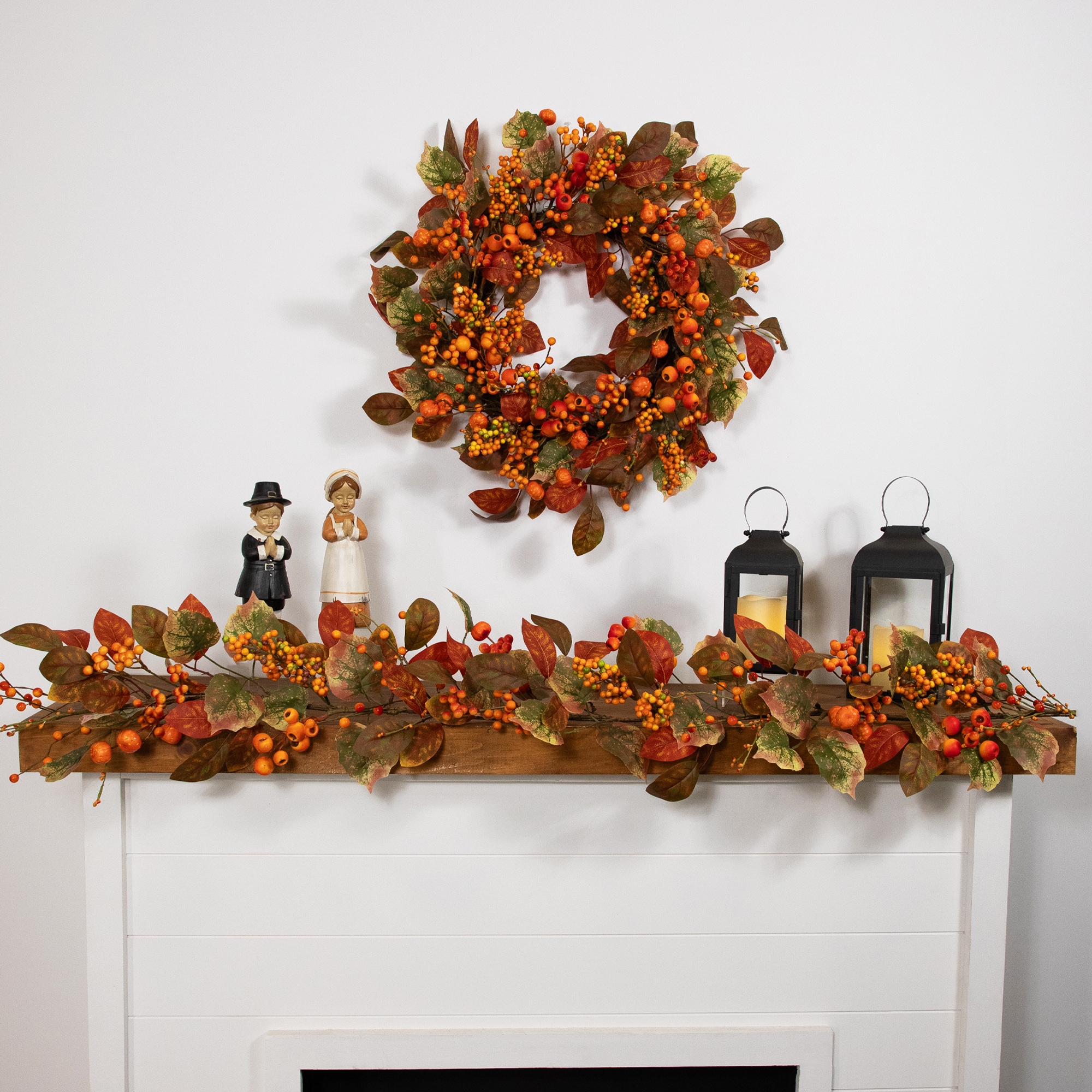 Northlight 35762343 Artificial-Thanksgiving-Wreaths - View #2