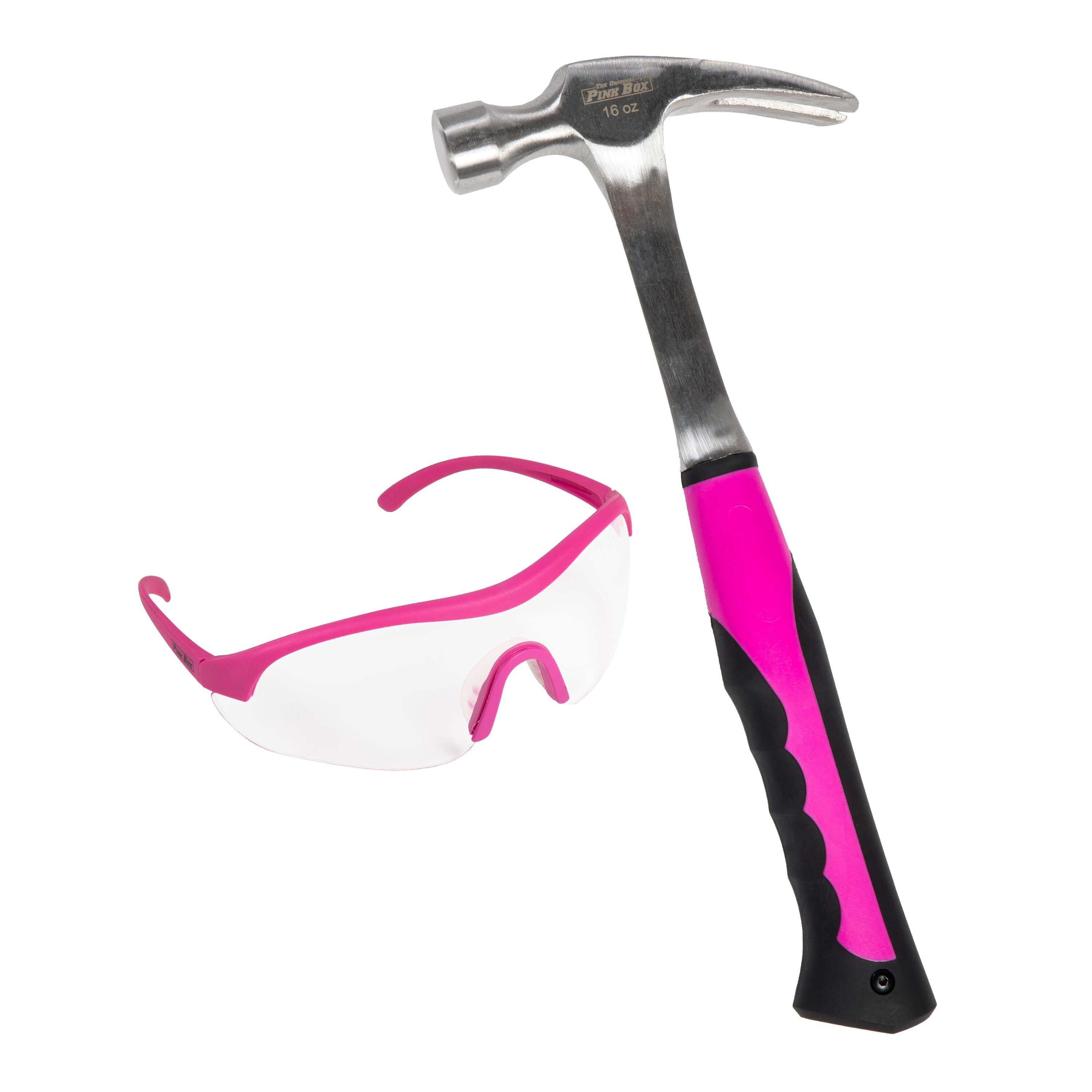The Original Pink Box 16-oz Smooth Face Steel Head Rip Claw Hammer