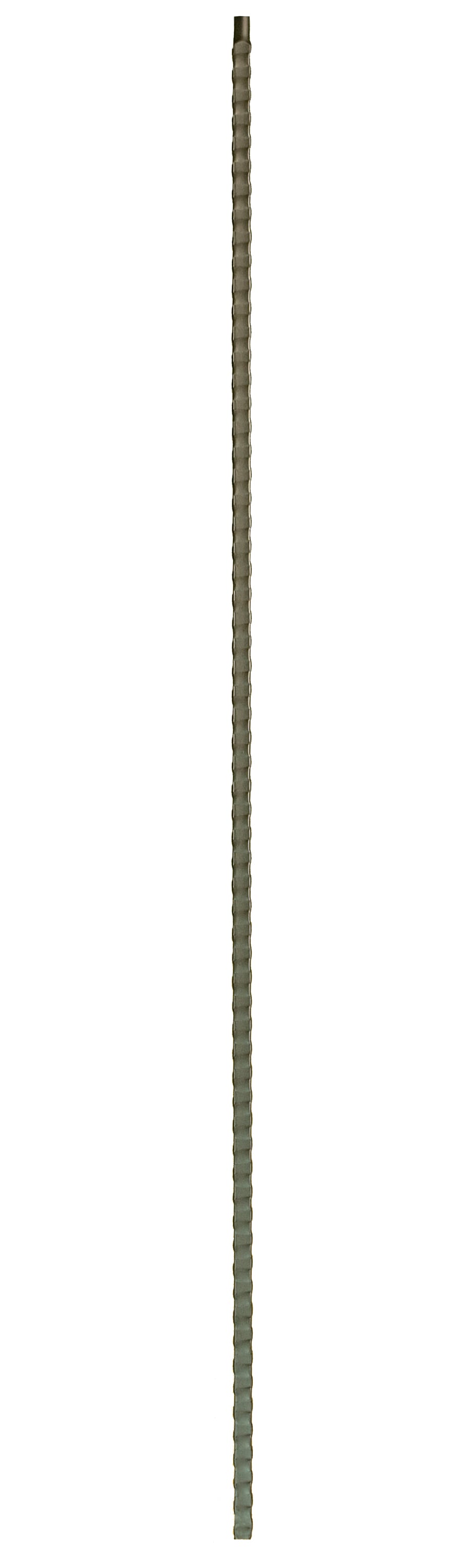 WM Coffman 801093 44-in x 0.56-in Flat Black Wrought Iron Pin Top Square Stair Baluster