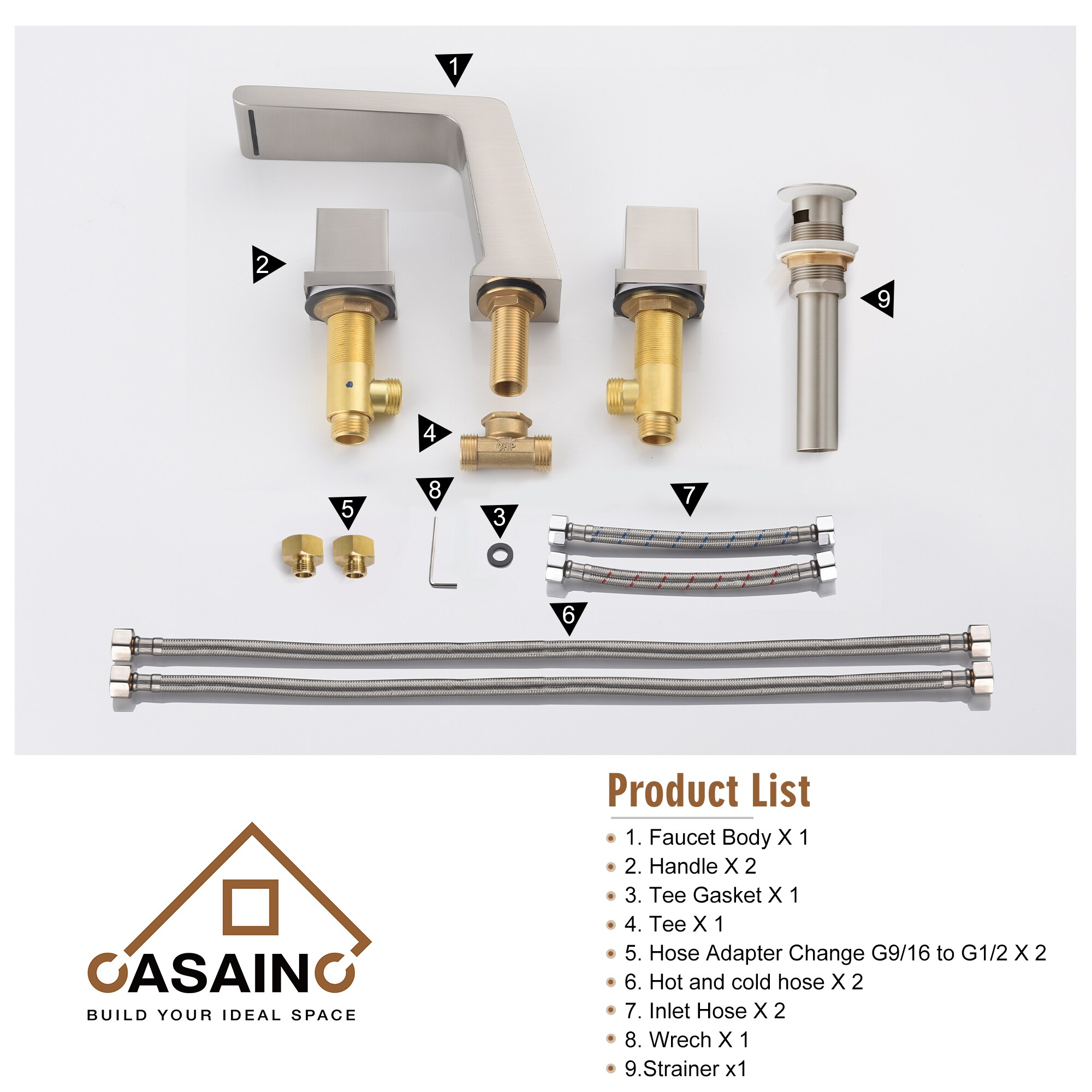 CASAINC M1370-BN Lavatory-Faucets - View #6