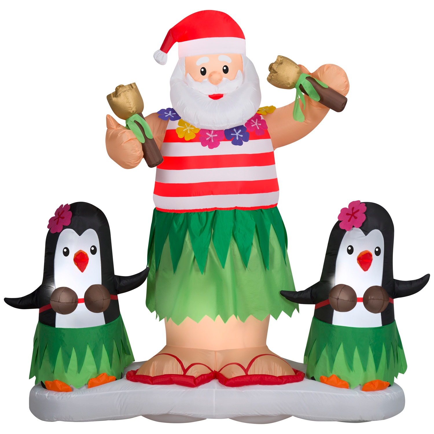 Gemmy G-882501 Animatronic 68.11-Inches Freestanding Penguin Inflatable with White LED Lights