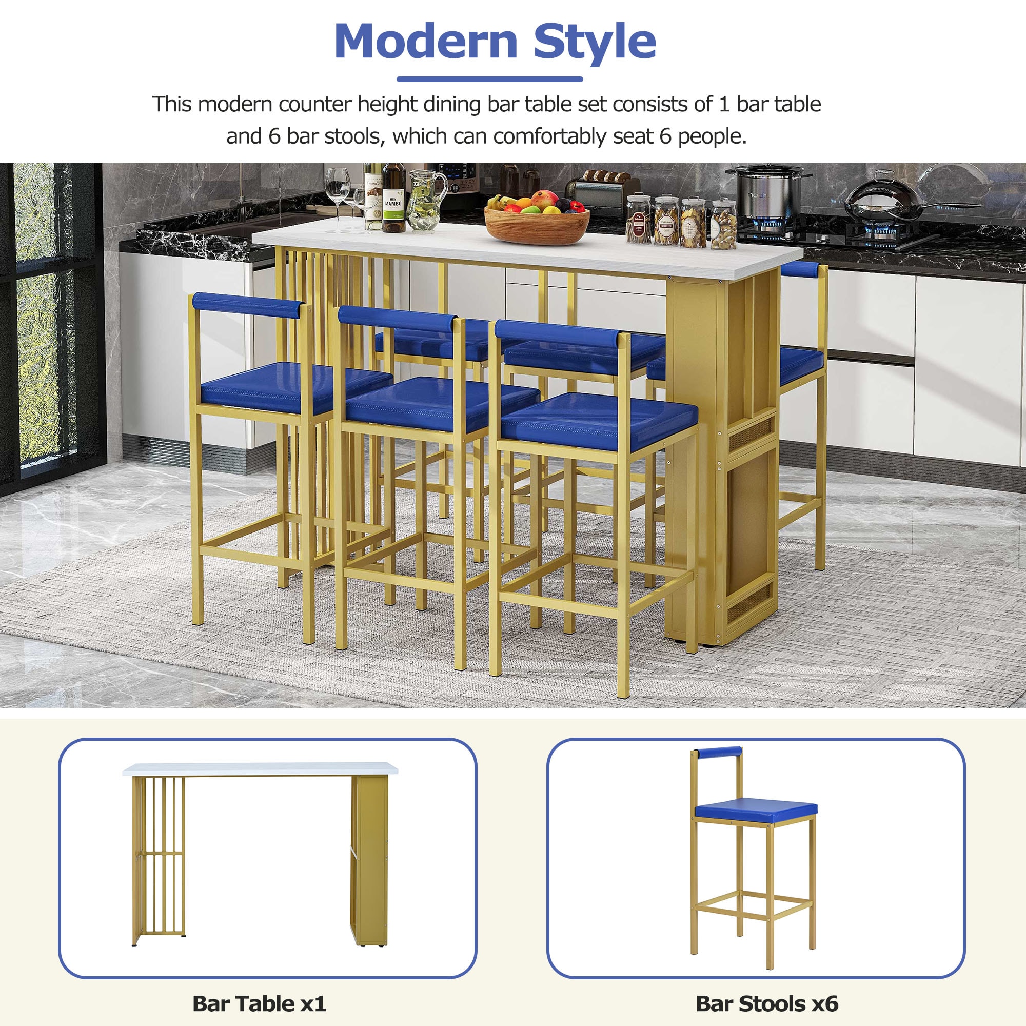 ModernLuxe L-ST000115AAA Dining-Sets - View #4
