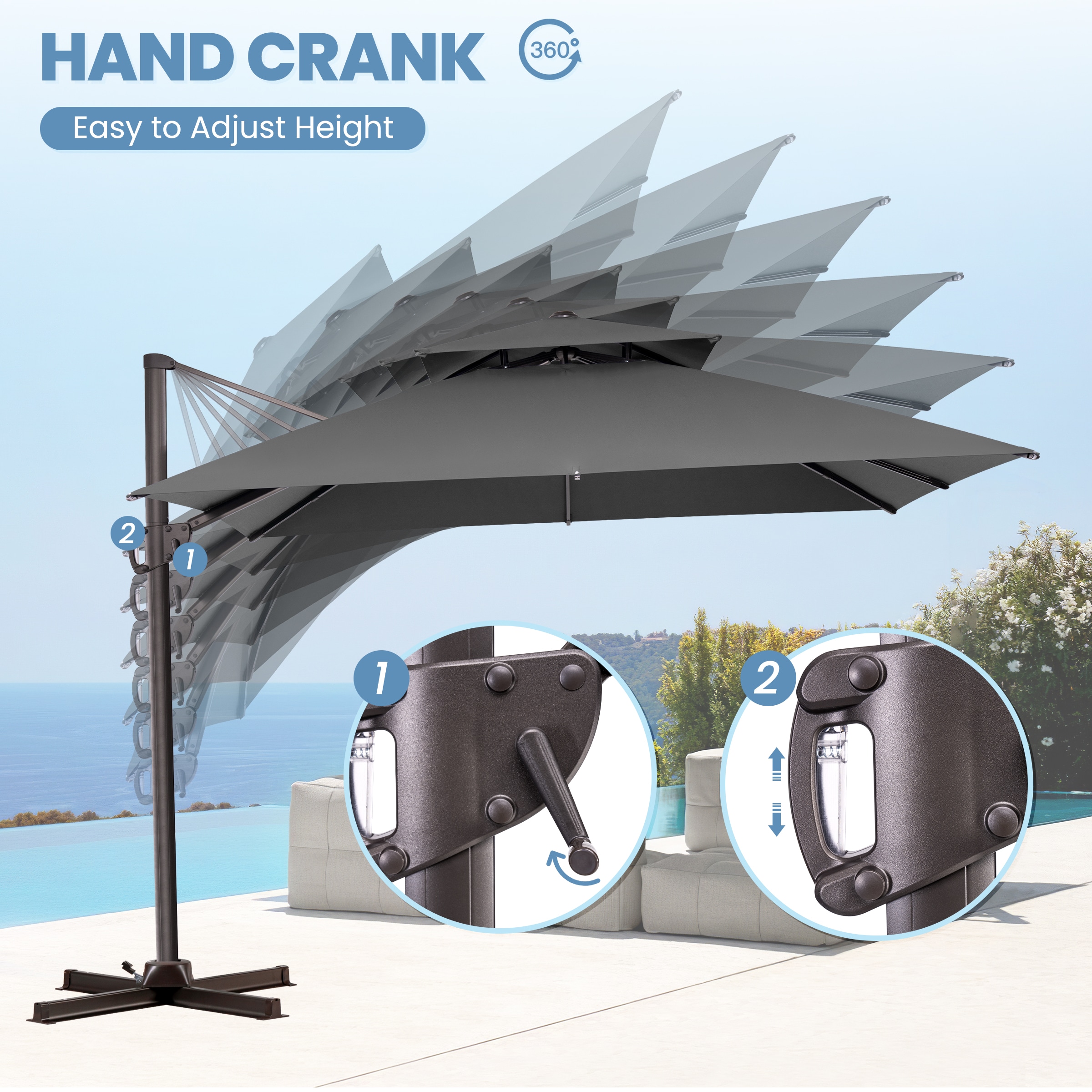Crestlive Products CL-PU038DGY Umbrellas-2 - View #8
