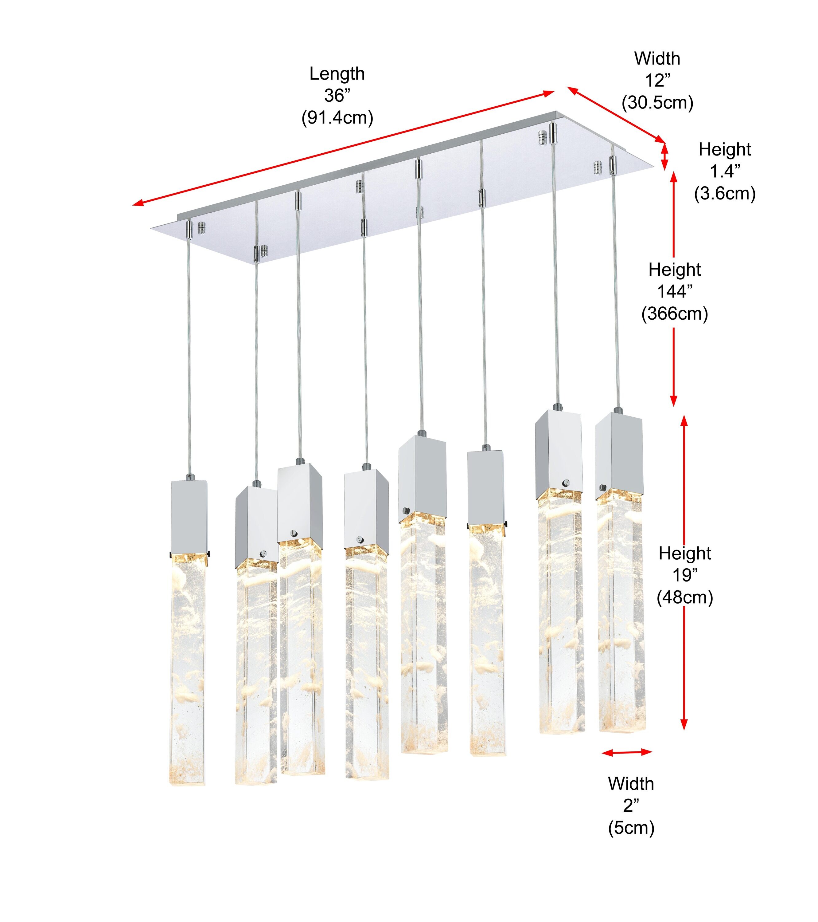 Elegant Decor HF6264D36C Pendant-Lights - View #10