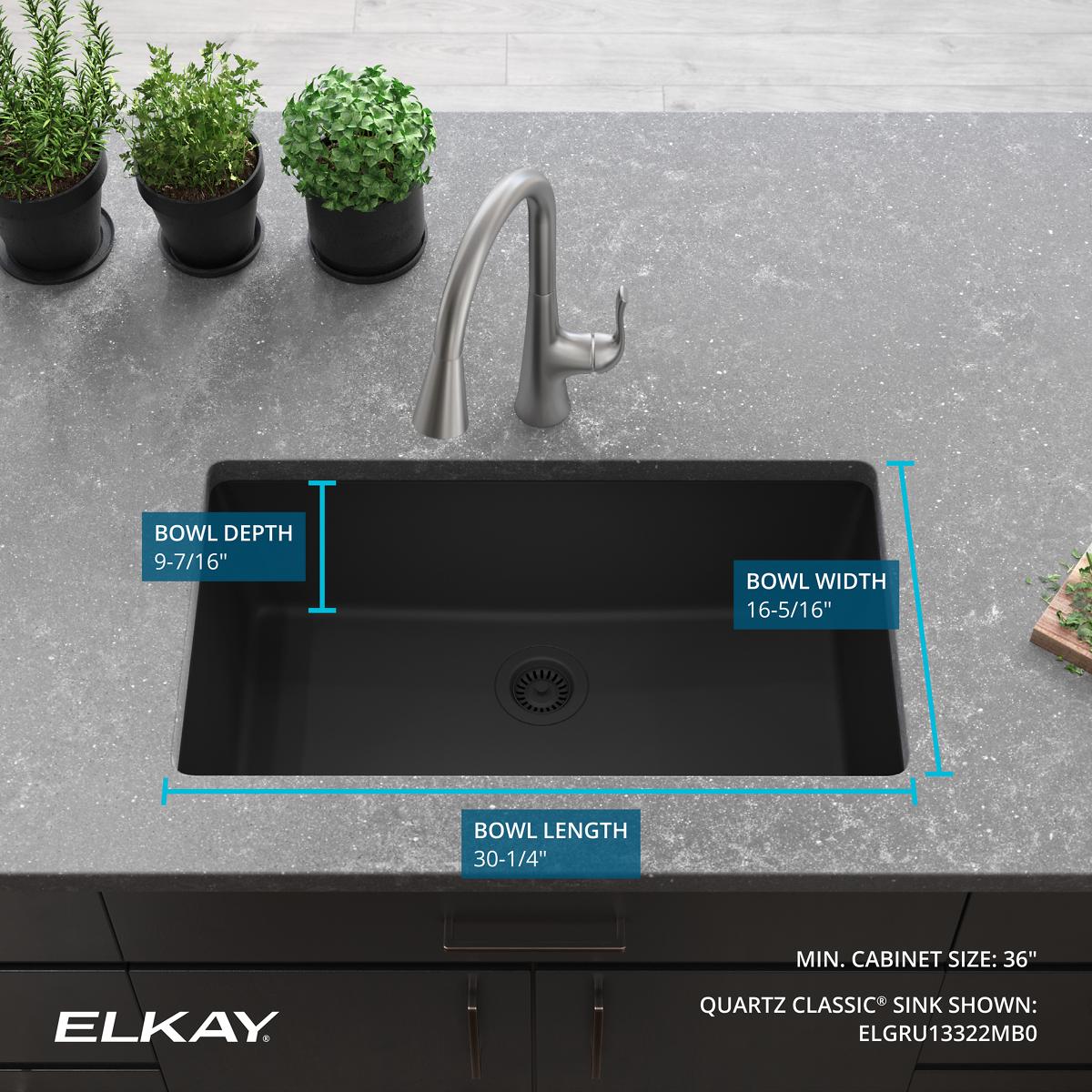 Elkay ELGRU13322MB0 Kitchen-Sinks - View #6