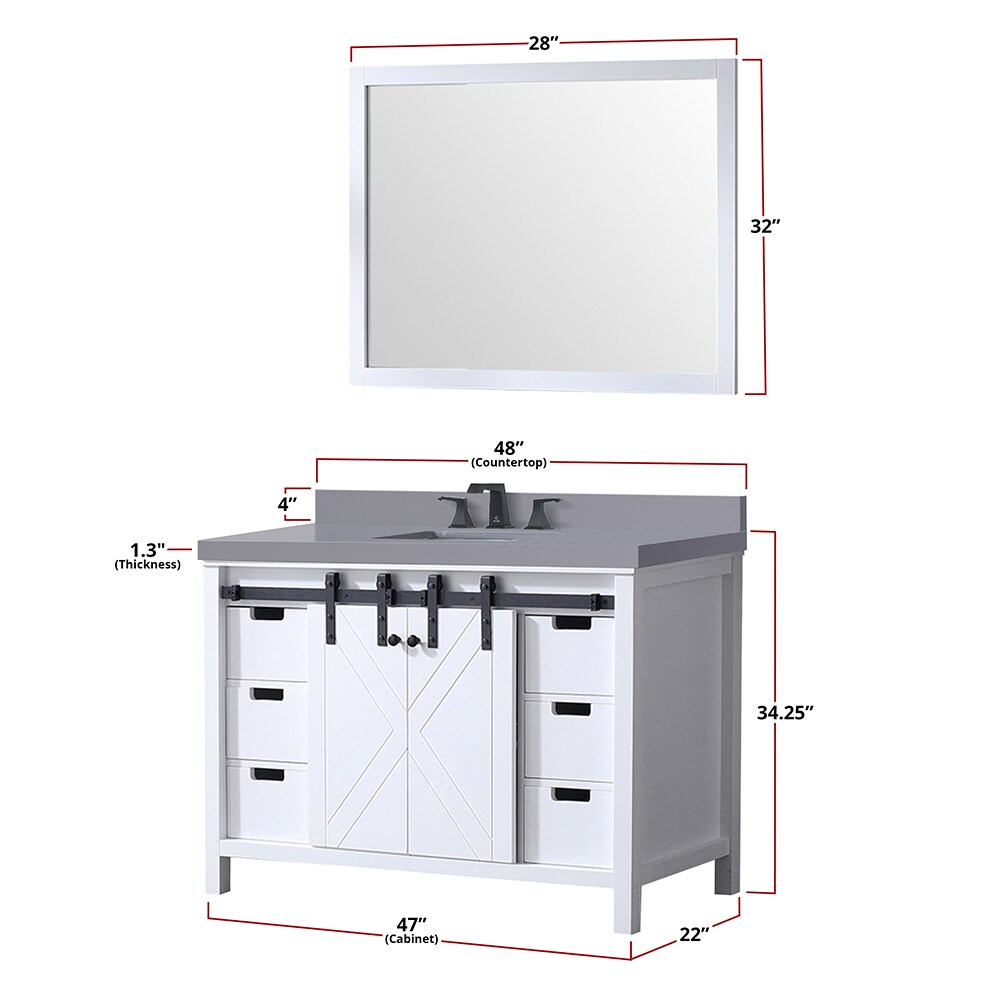 Lexora LM342248SAASM44 Bath-Vanity-Combo - View #6