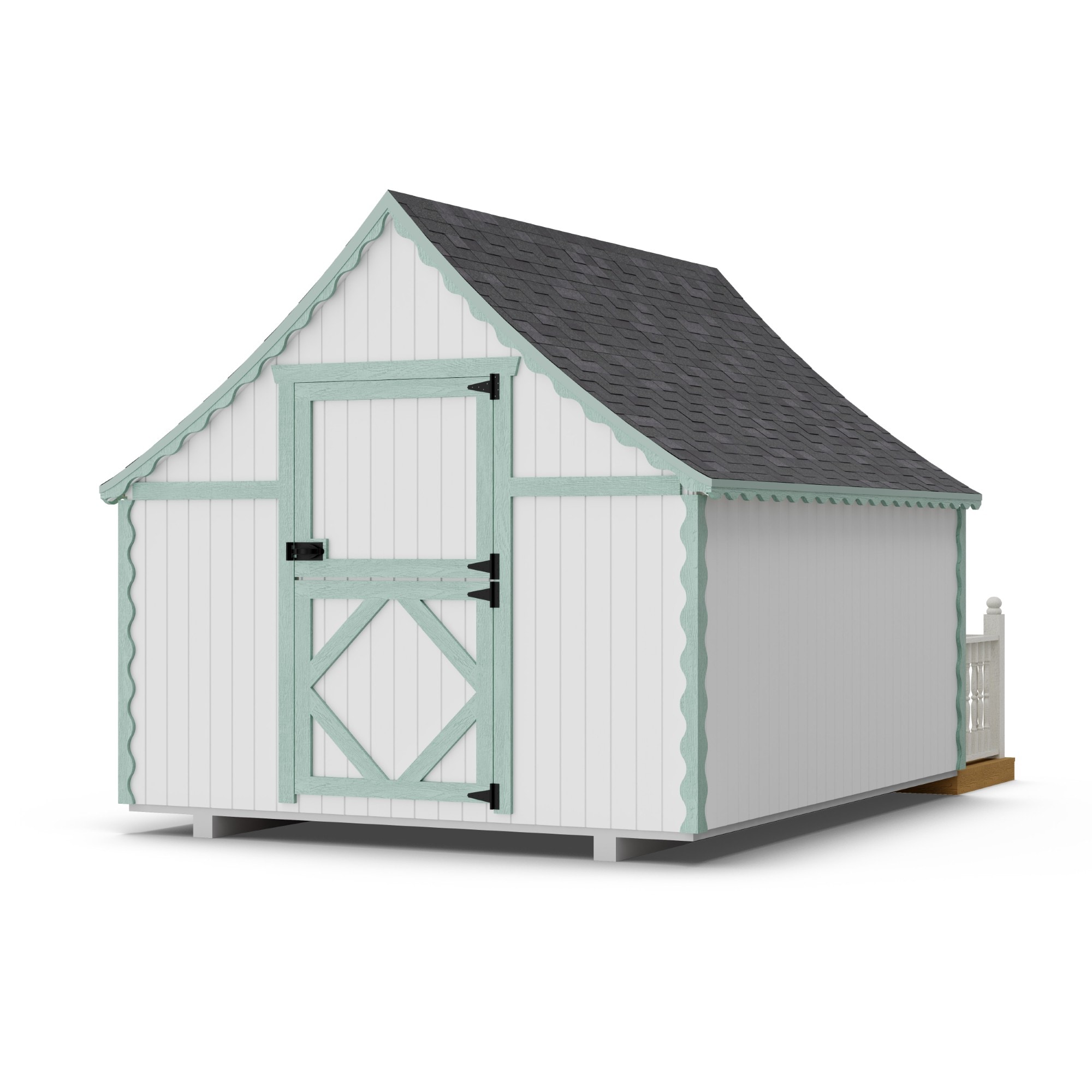 Little Cottage Co 8X10 GBP-PNK-FK-DR playhouses - View #2