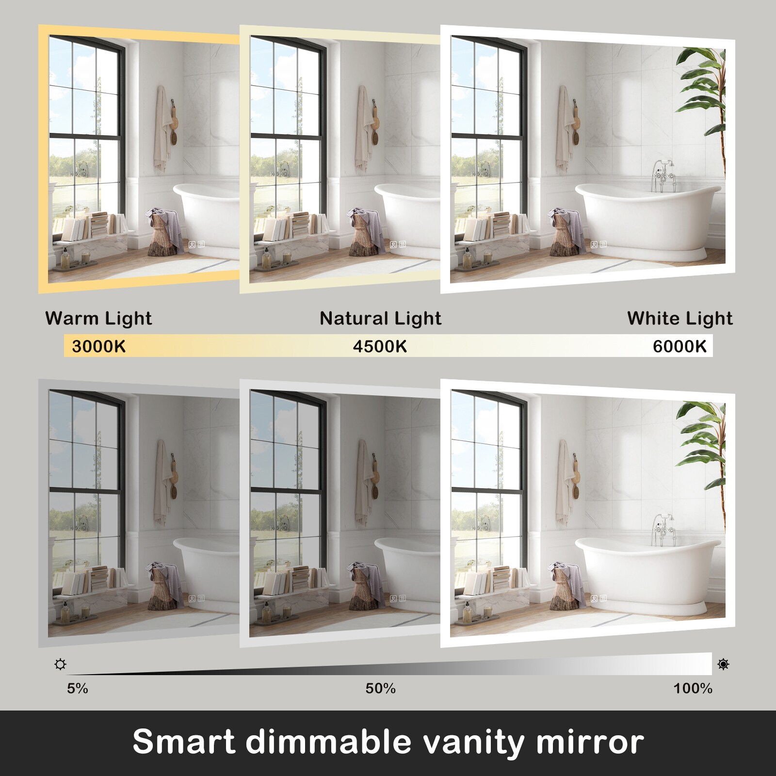 HomLux MA033630TD-OL Framed-Bath-Mirrors - View #6