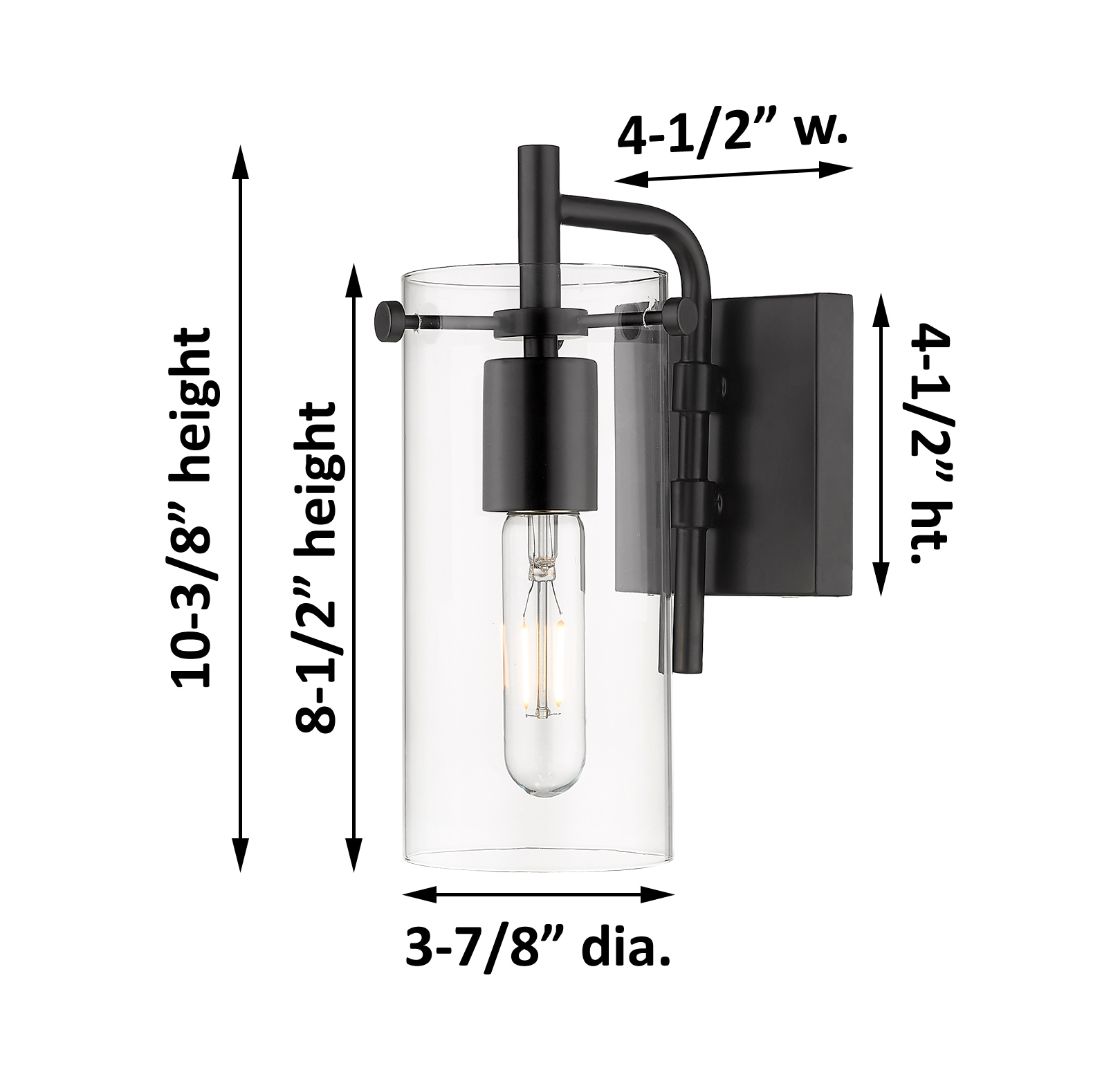 Innovations Lighting 352-1W-BK-CL b089995 - View #5