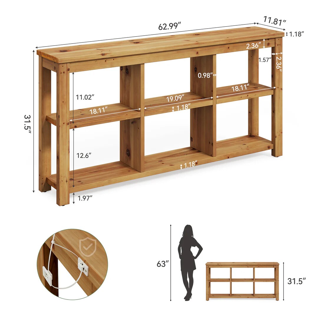 Vynxaria LS0505-397164171 Console-Sofa-Tables - View #2