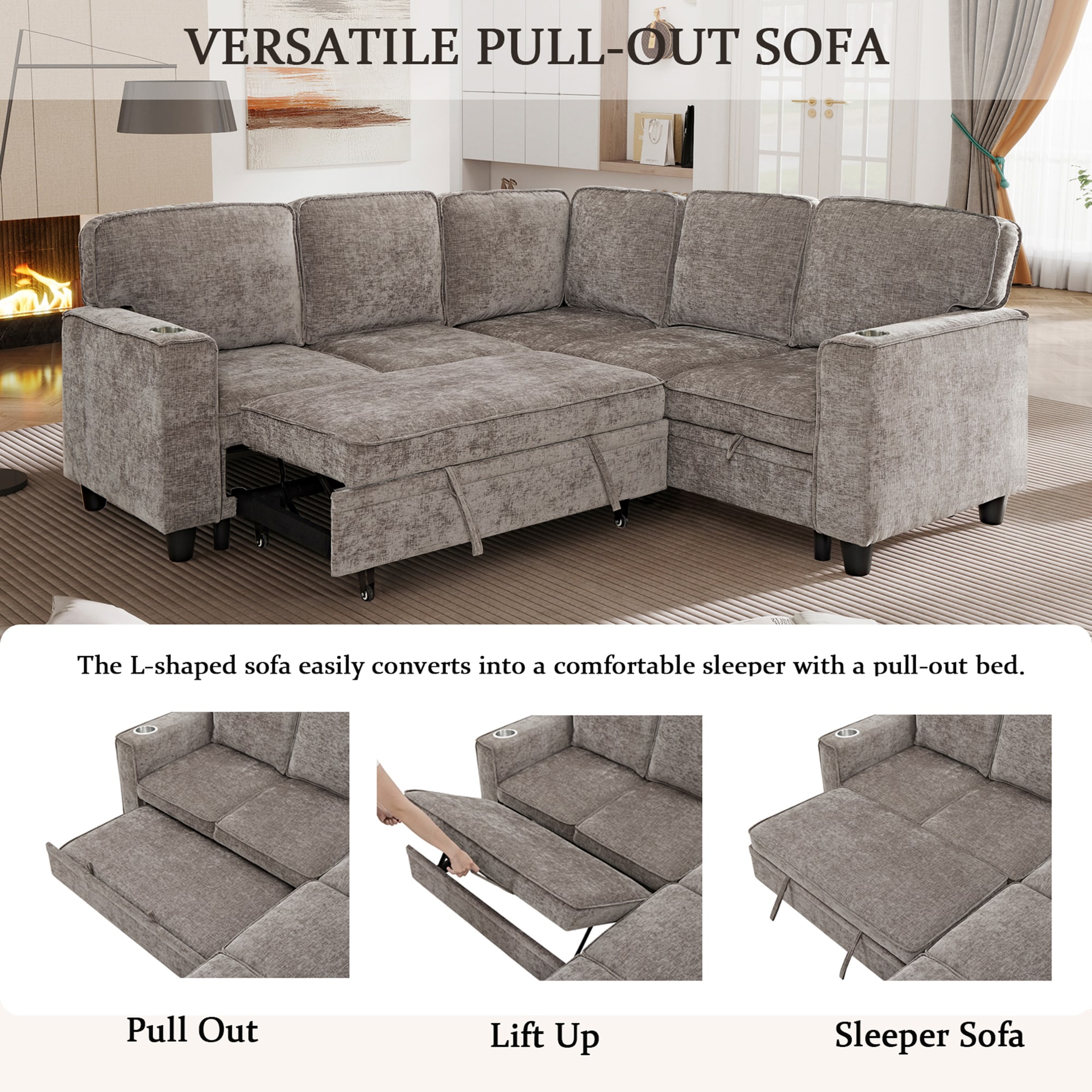 SINOFURN SYA370159GY Sofas-Loveseats - View #8