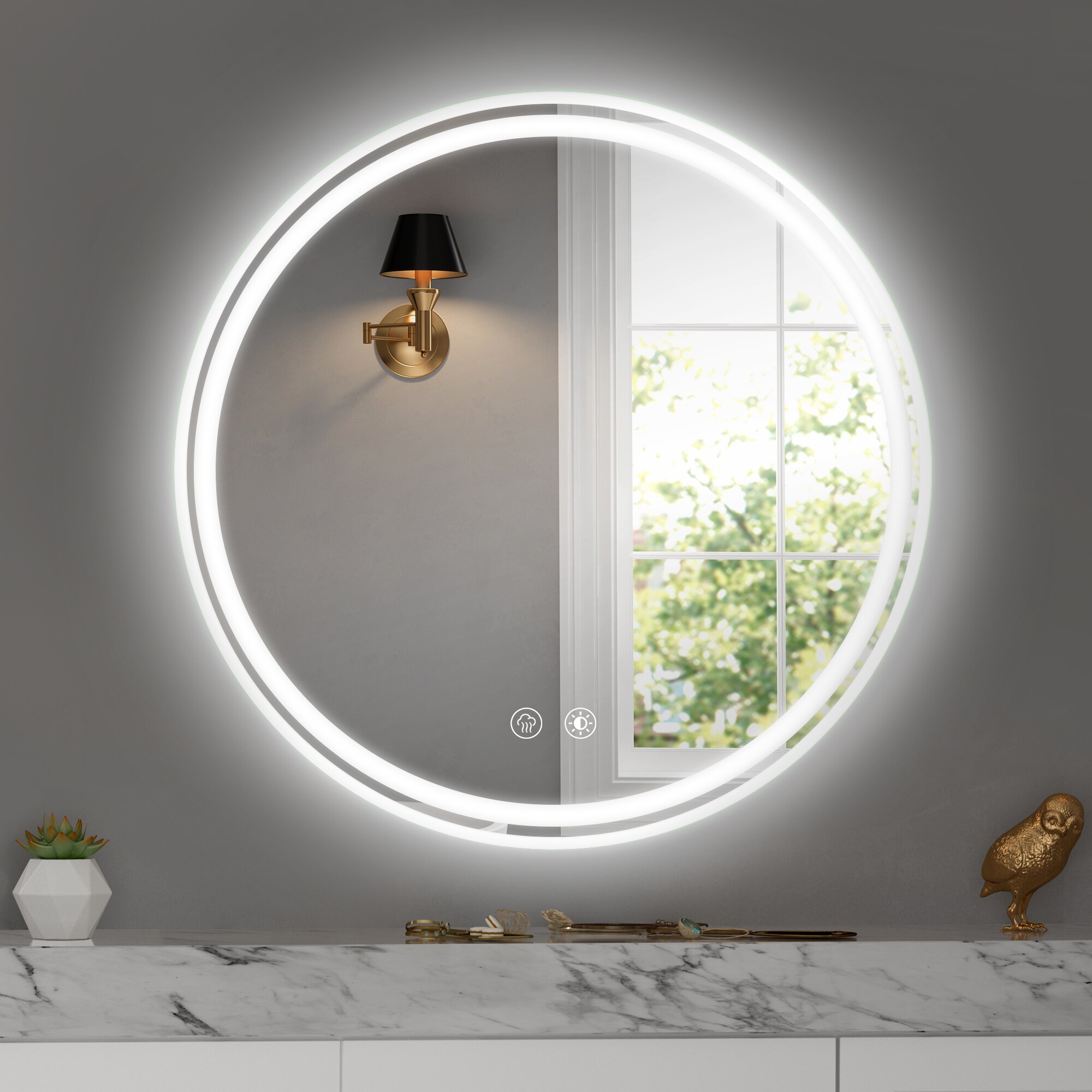 Forclover MF03-32NB Framed-Bath-Mirrors - View #10